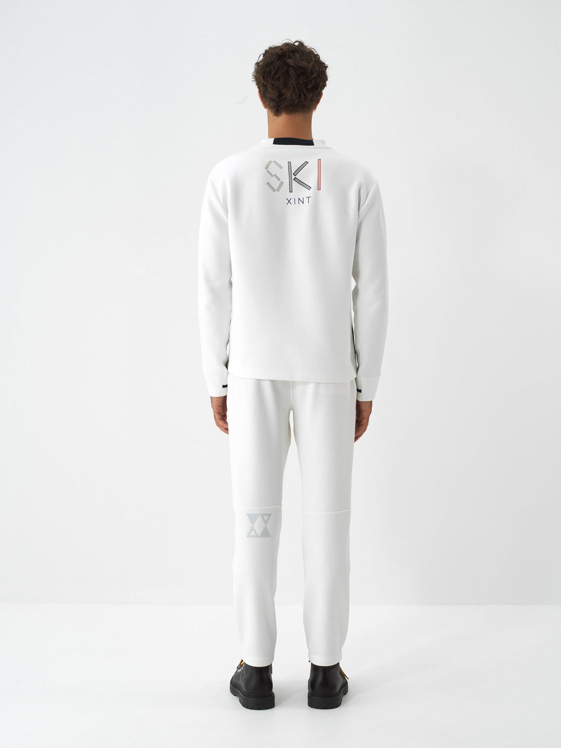 Xint Offwhite Cotton Textured Regular Fit Pullover