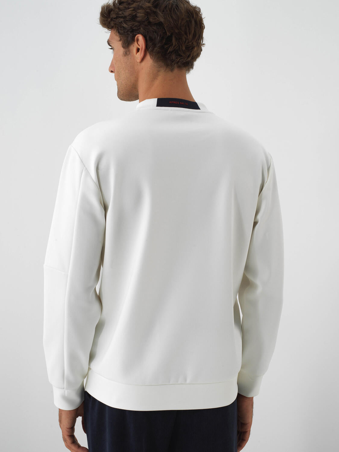 Xint Offwhite Flexible Textured Regular Fit Sweater