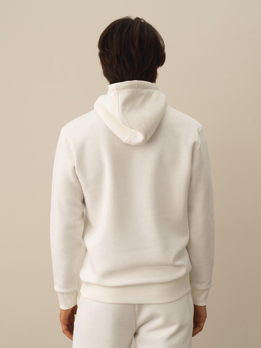 Xint White Basic Hoodie