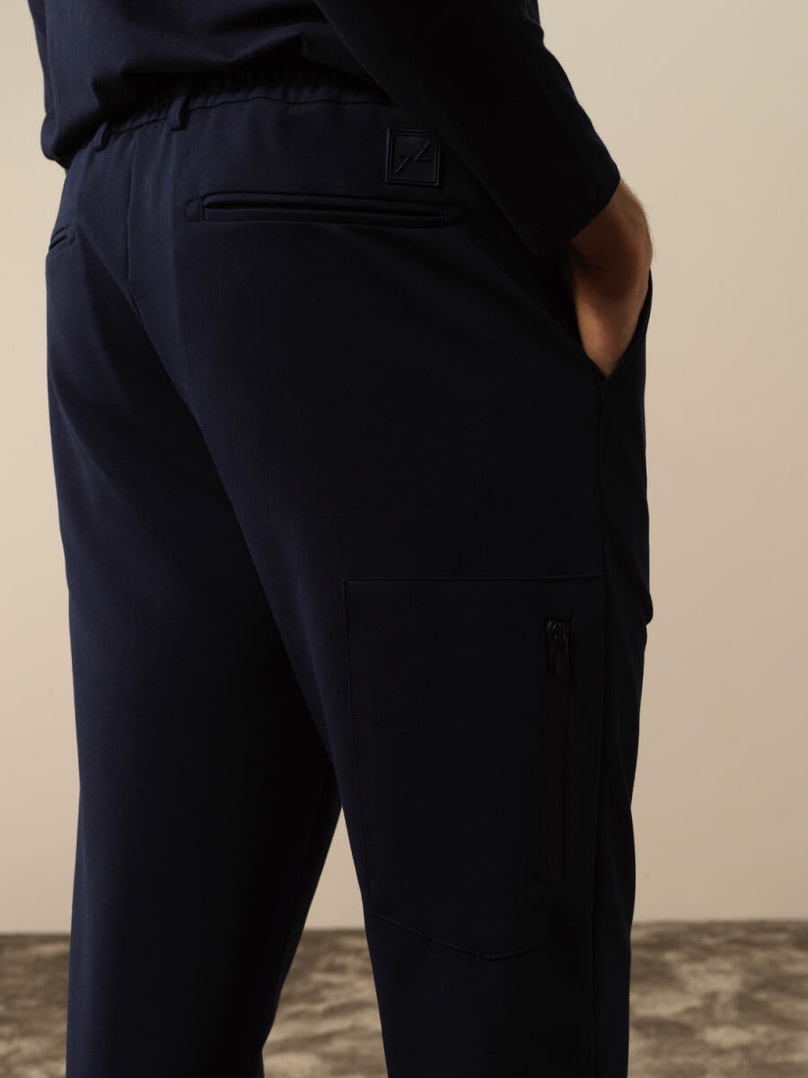 Xint Slim Fit Navy Jogging