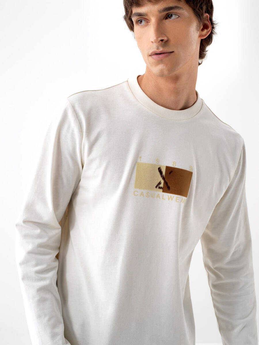 Xint Cotton Off White Printed T-shirt