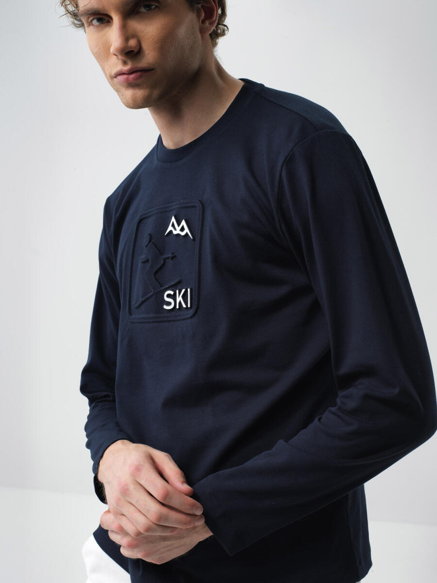 Xint Navy Long Sleeved T-shirt