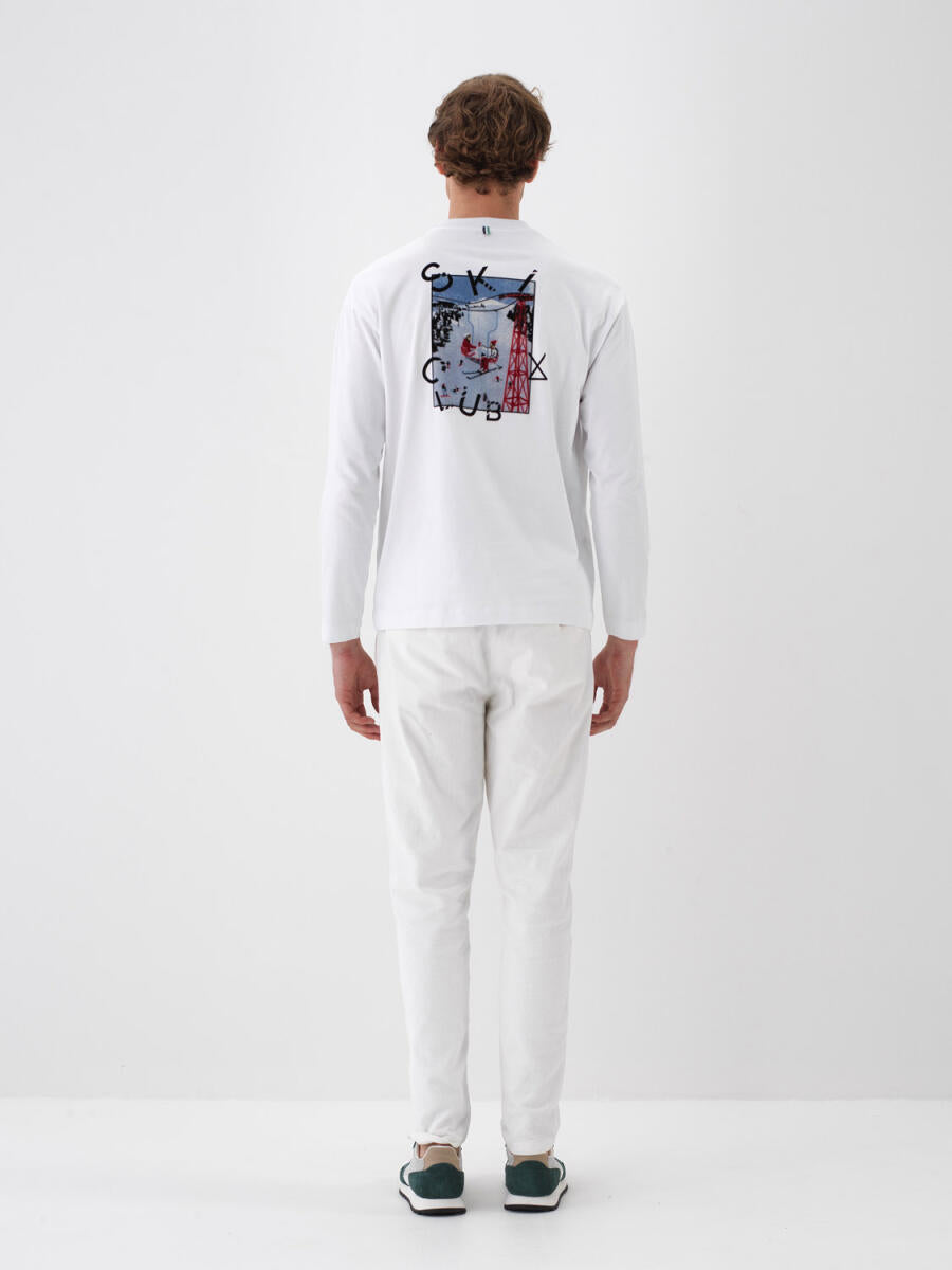 Xint Cotton Printed White T-shirt