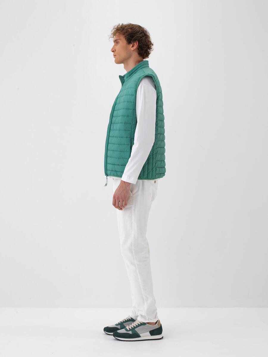 Xint Basic Green Puffer Vest