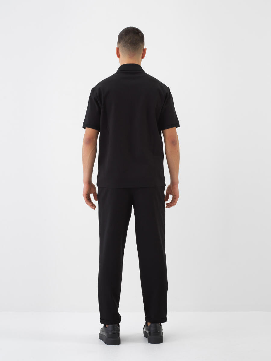Xint Black Regular Fit Jogger Pant