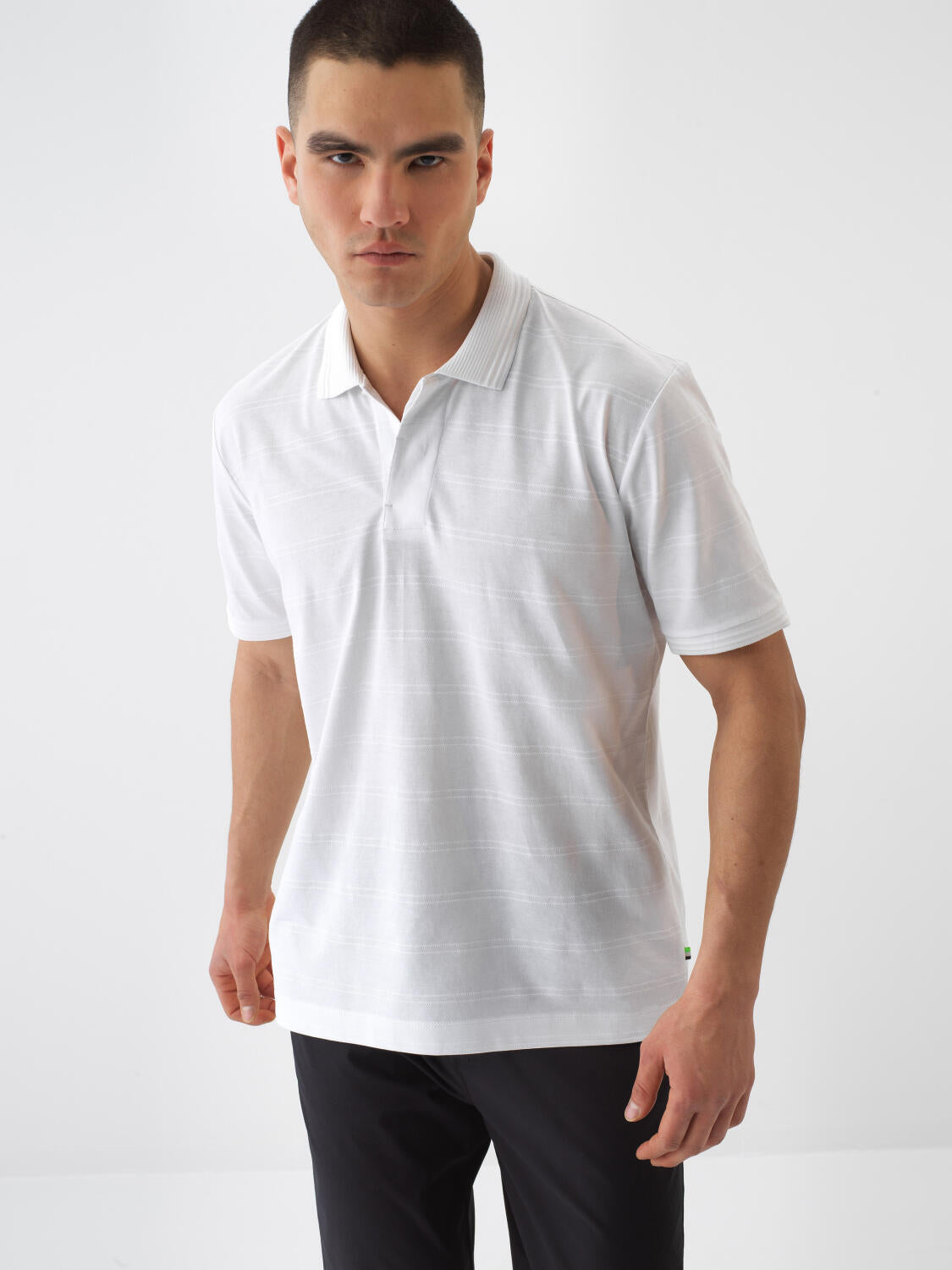 Xint White Regular Fit Basic Cotton Polo