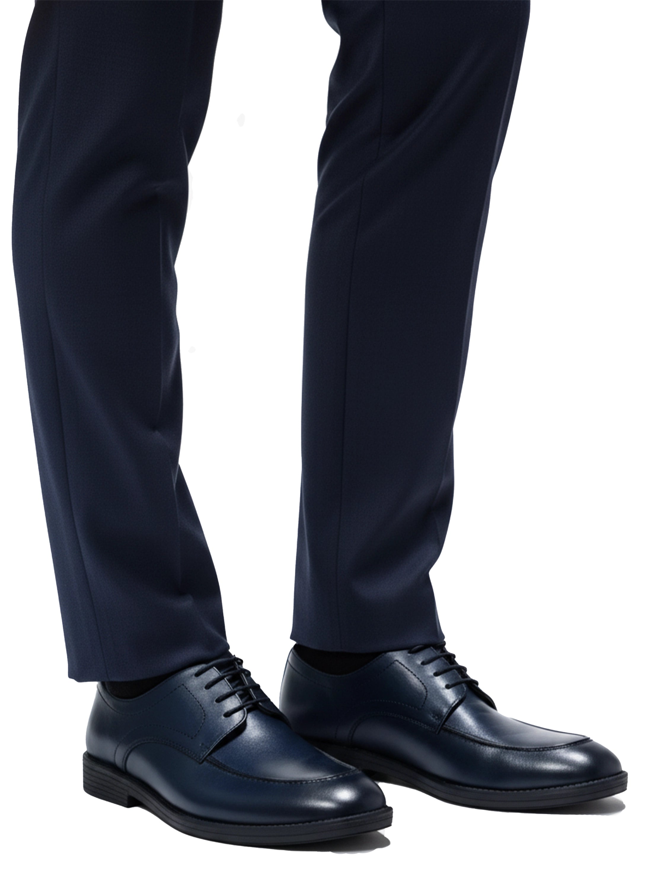 Open Lacing Navy Comfort Oxford Shoes