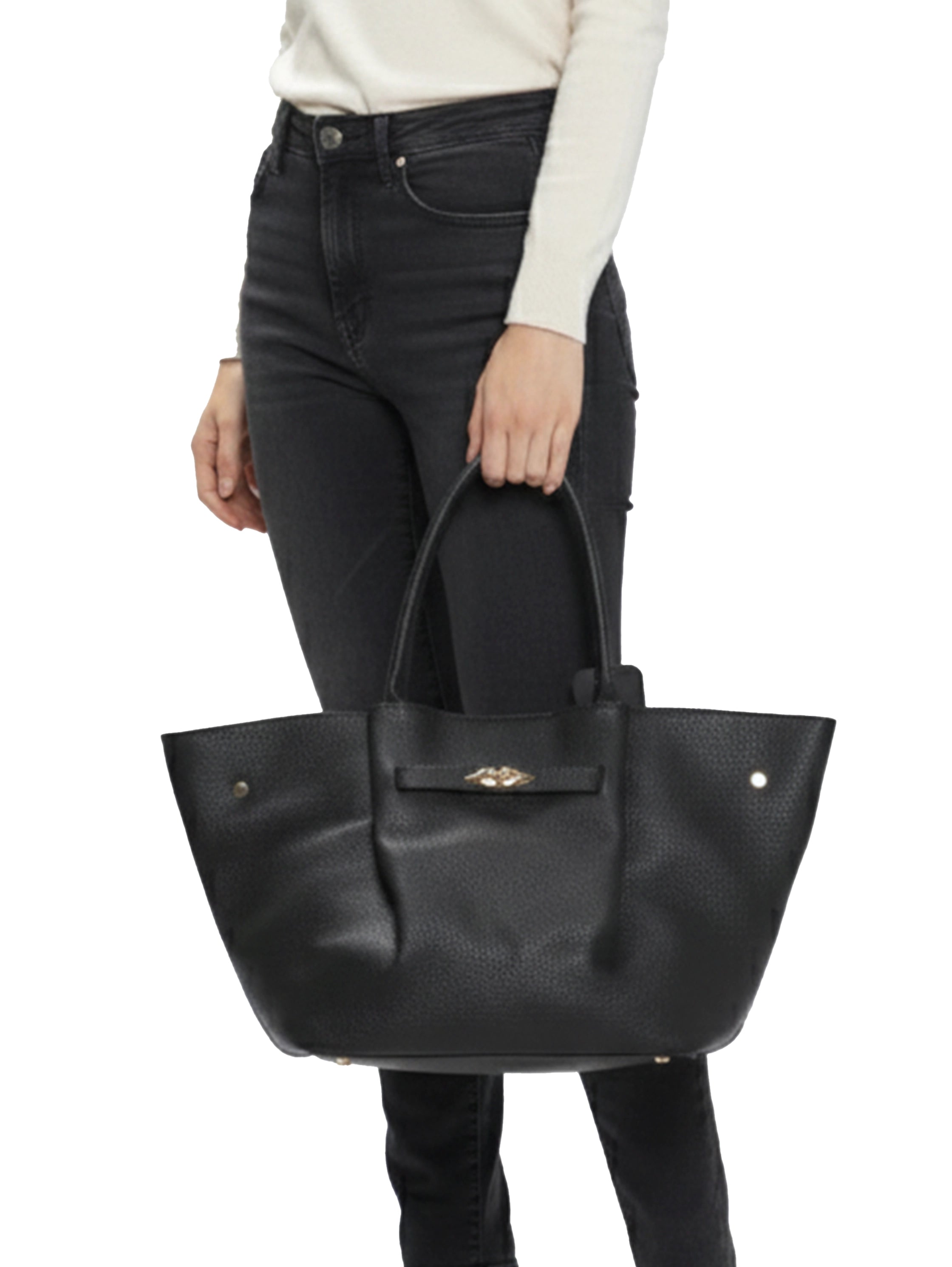 Black Large Shoulder Bag