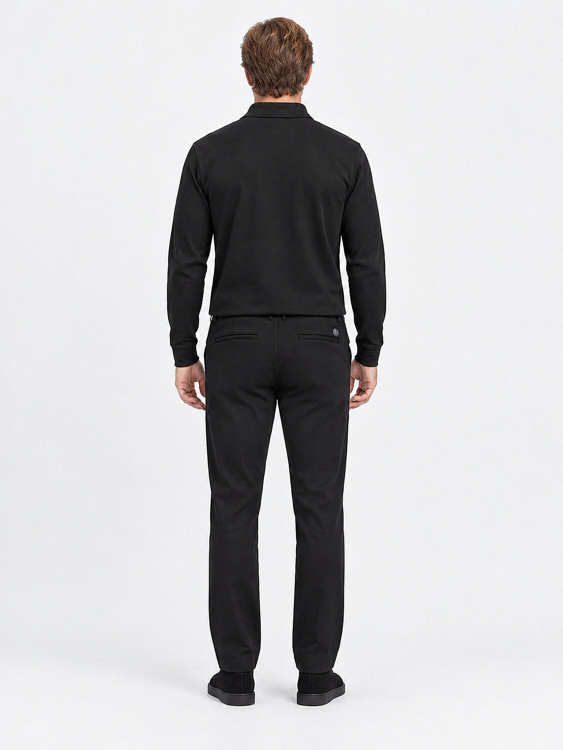 Black Classic Collar Polo With Logo