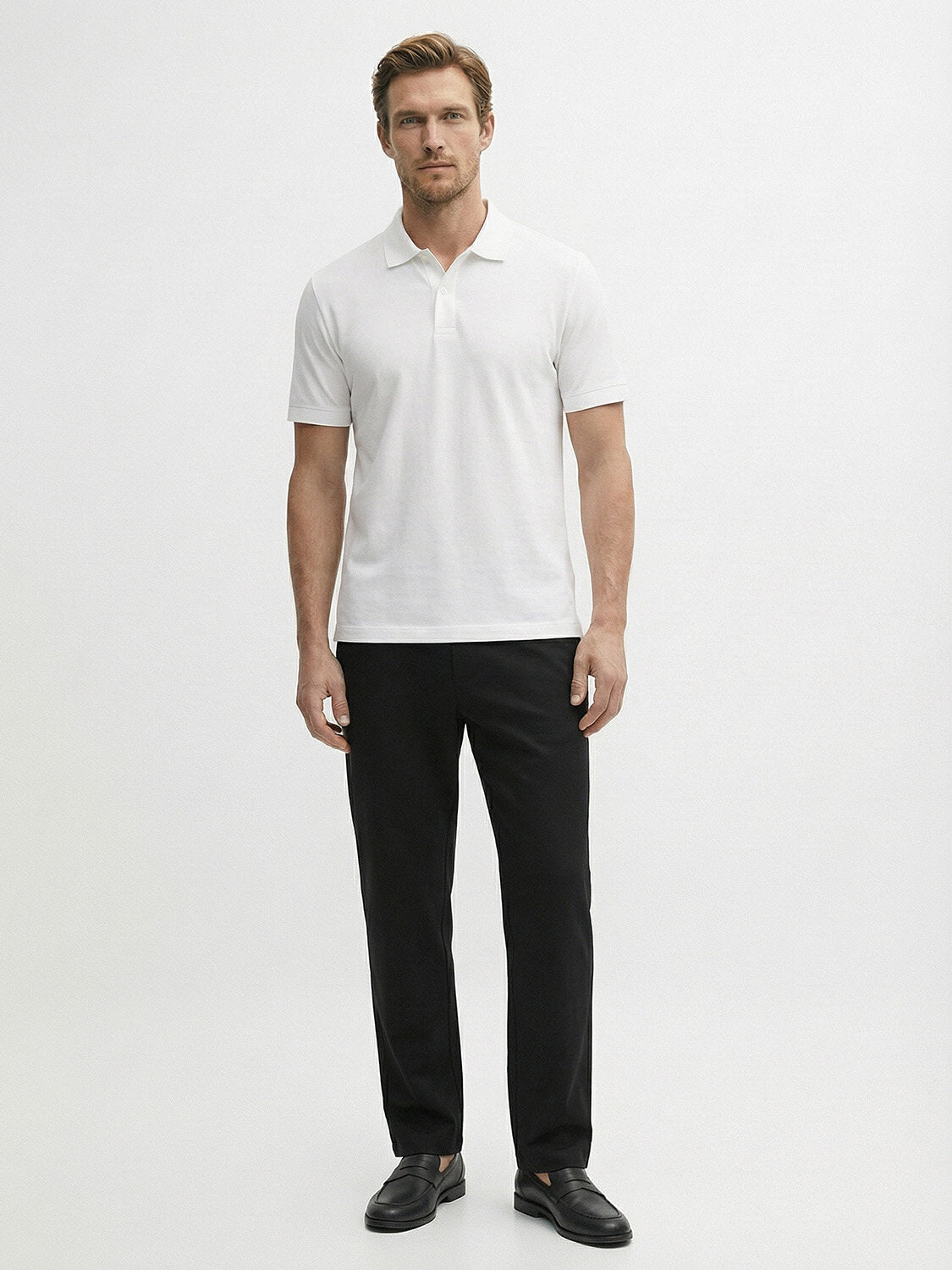 Xint White Regular Fit Polo