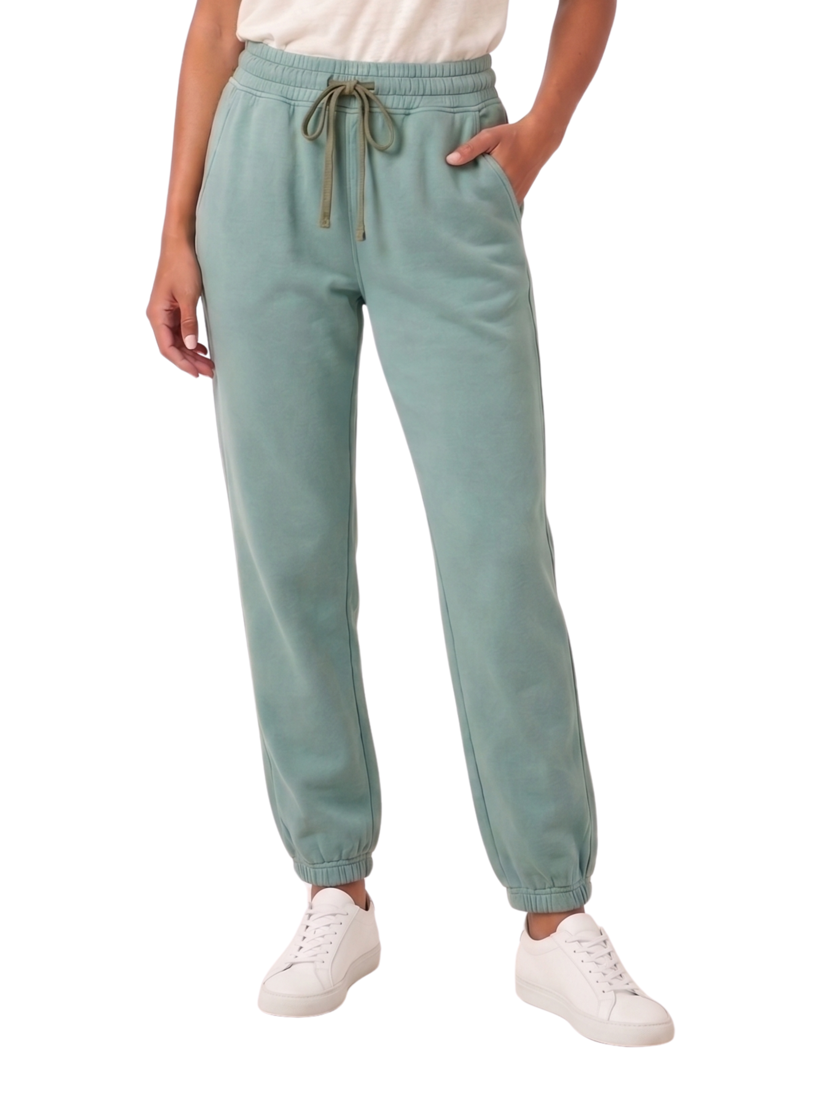 Mint High Waisted Jogging With Elastic Waistband