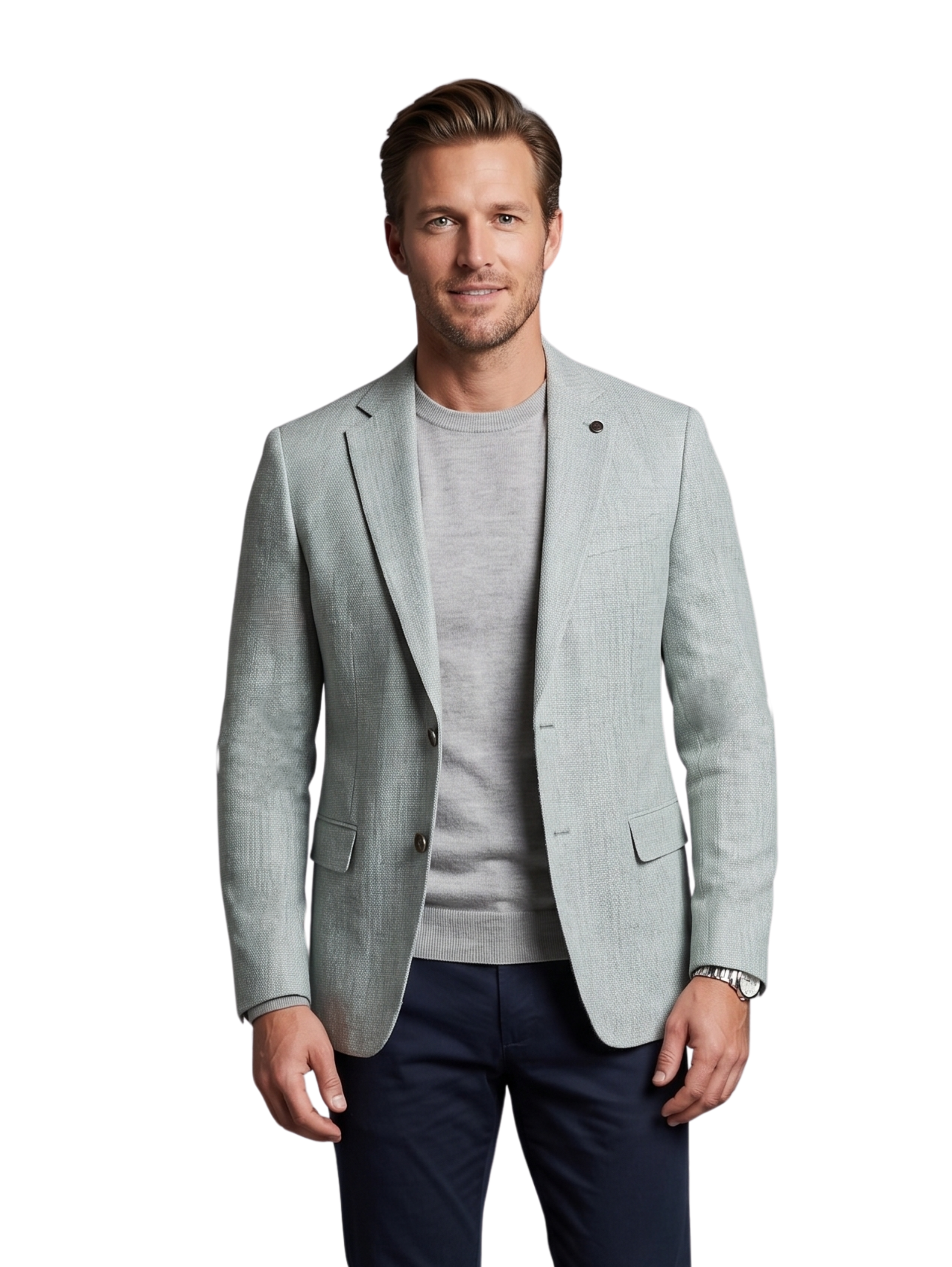Mint Classic Two Button Blazer