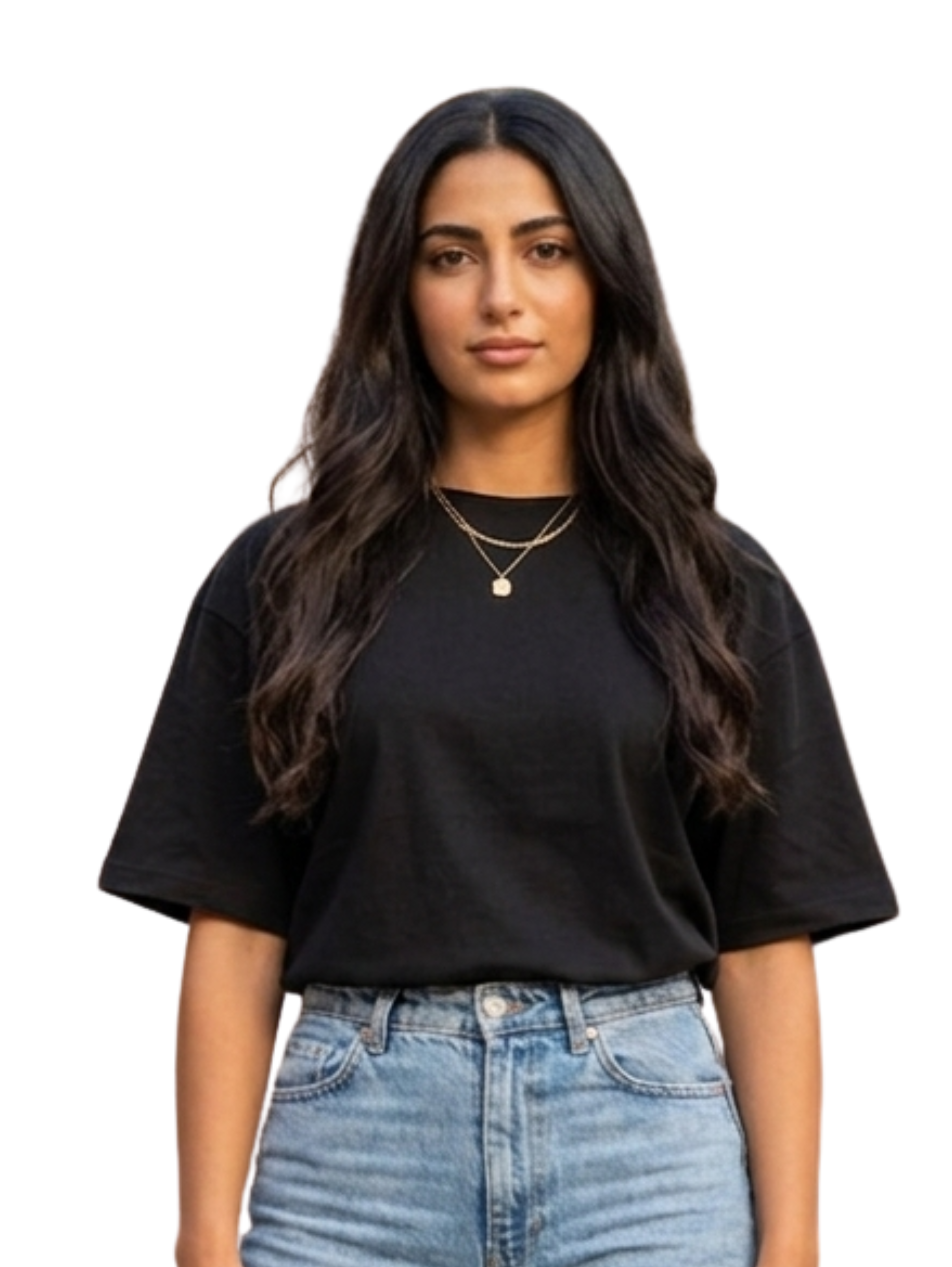 Black Short Sleeved Plain Basic T-Shirt