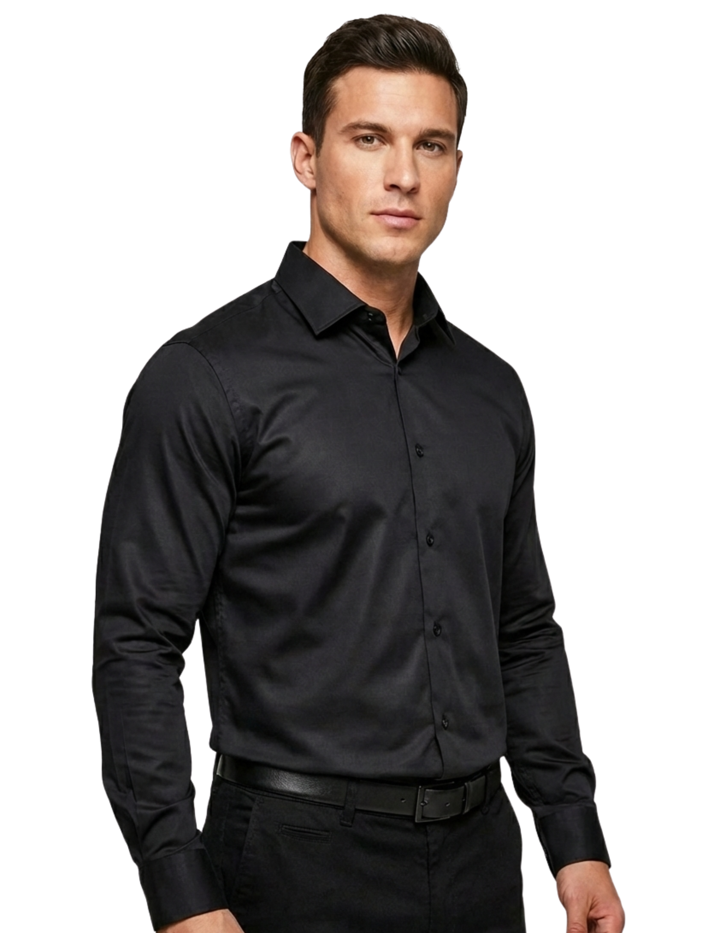 Classy Black Shirt Regular Fit