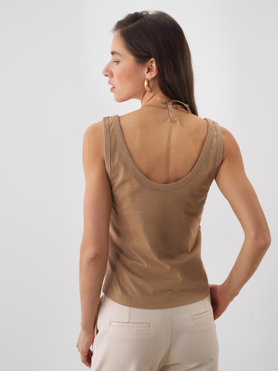Xint Camel Regular Fit Top