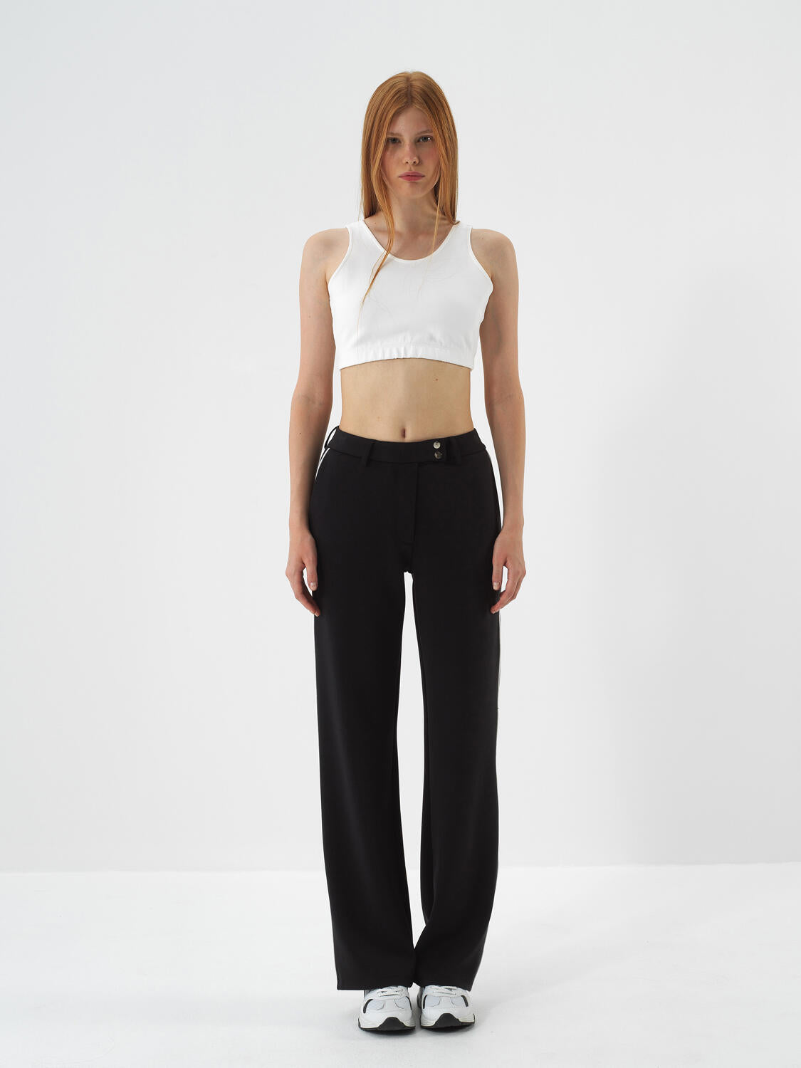 Xint Offwhite Cotton Textured Regular Fit Crop Top