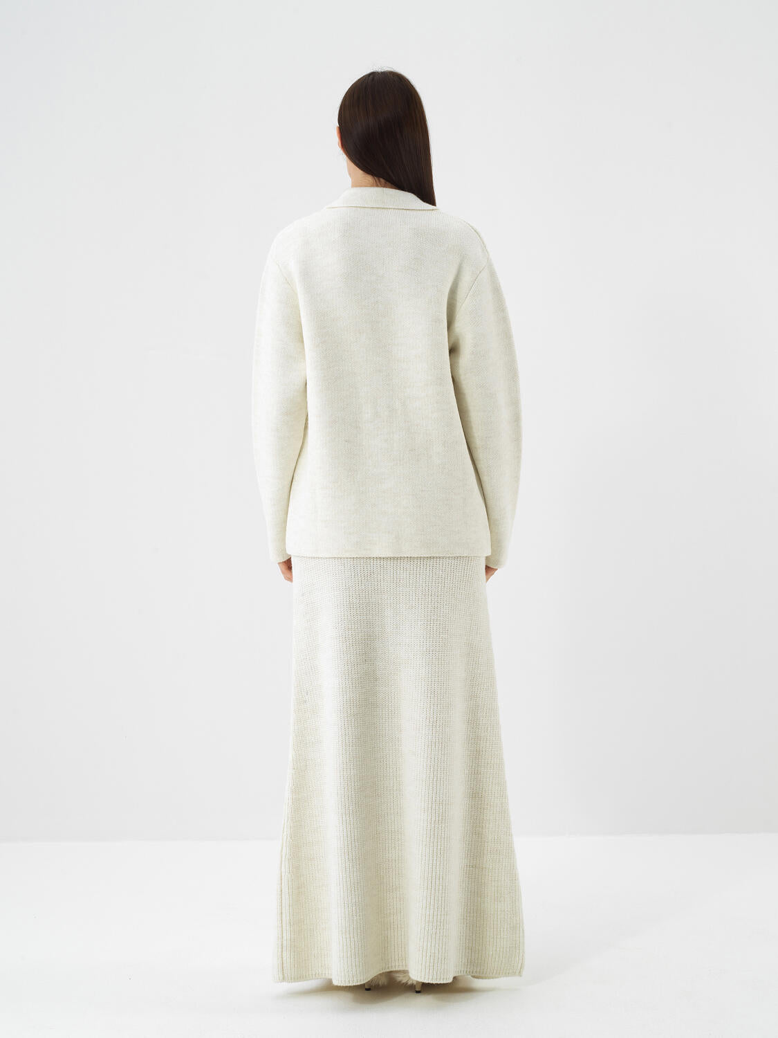 Xint offwhite Natural Wool Textured Oversize Jacket