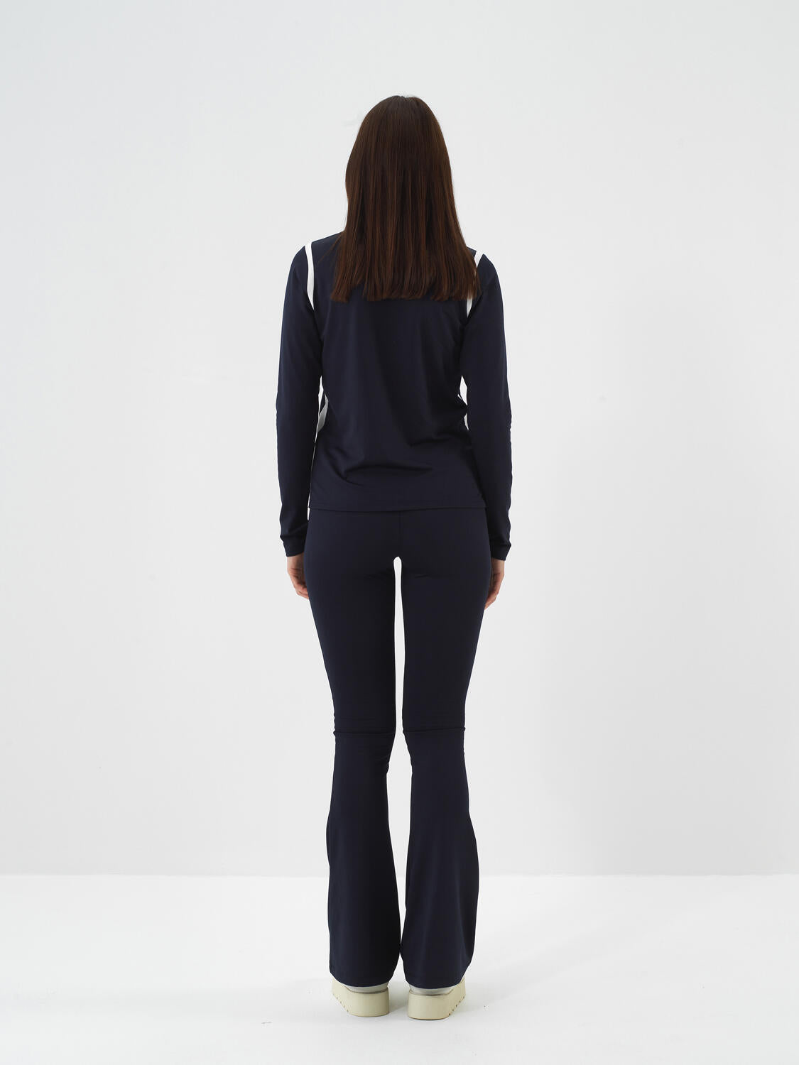 Xint Navy Flexible Textured Regular Fit Pant