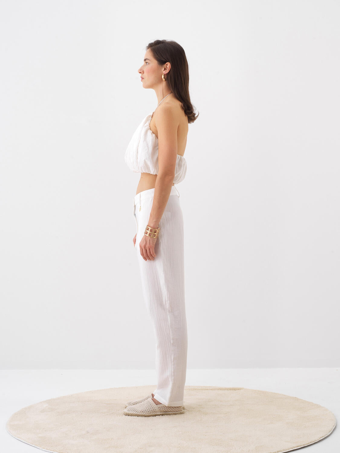 Xint Regular Fit Off White Pant