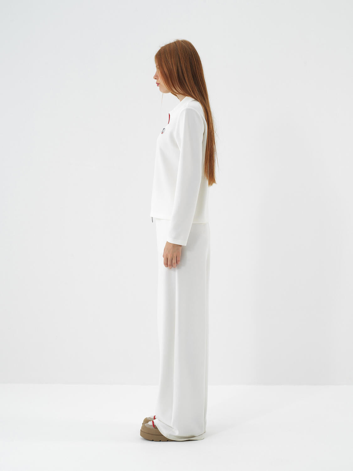 Xint Modal Textured Regular Fit Offwhite Jacket