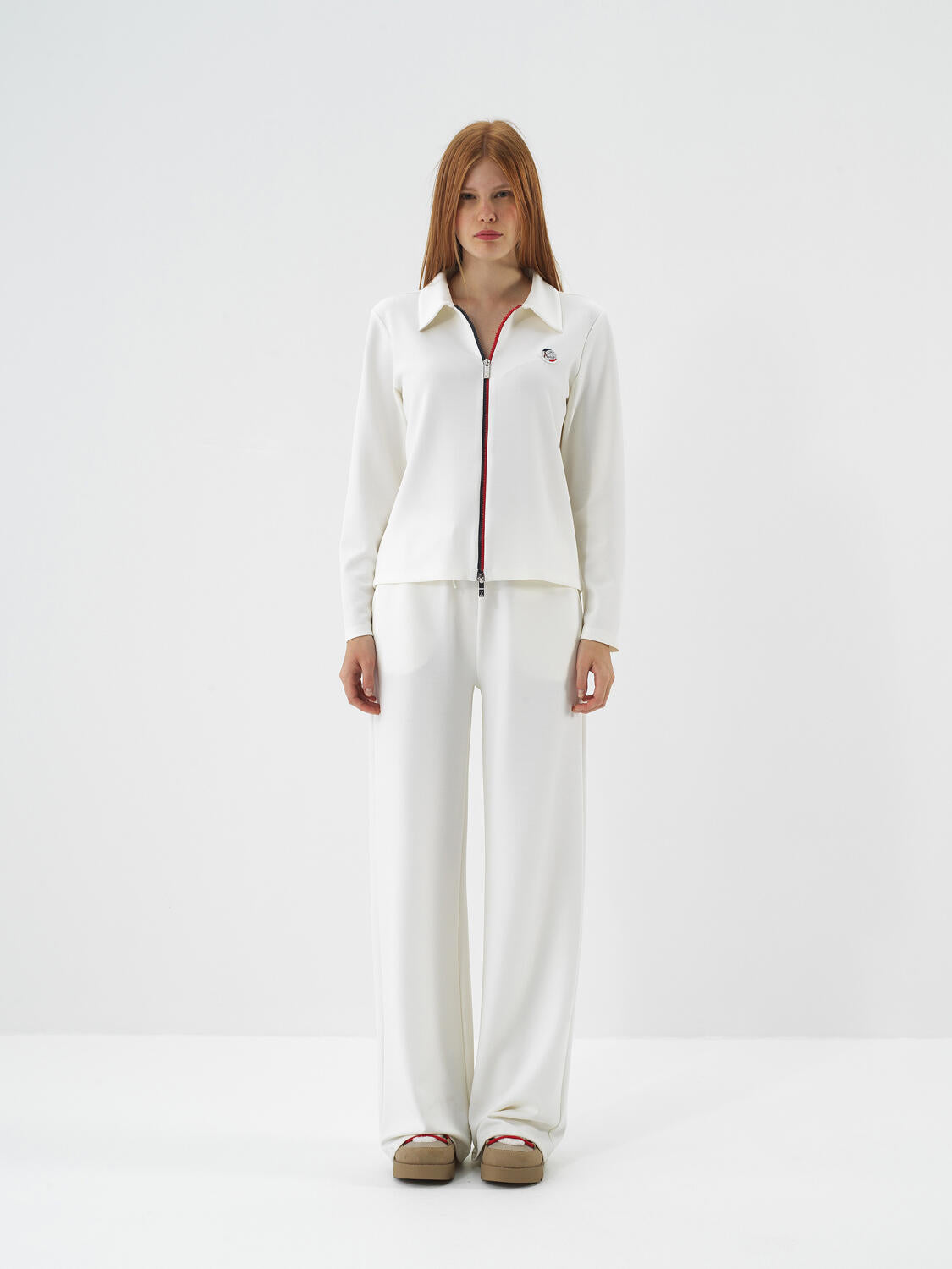 Xint Modal Textured Regular Fit Offwhite Jacket