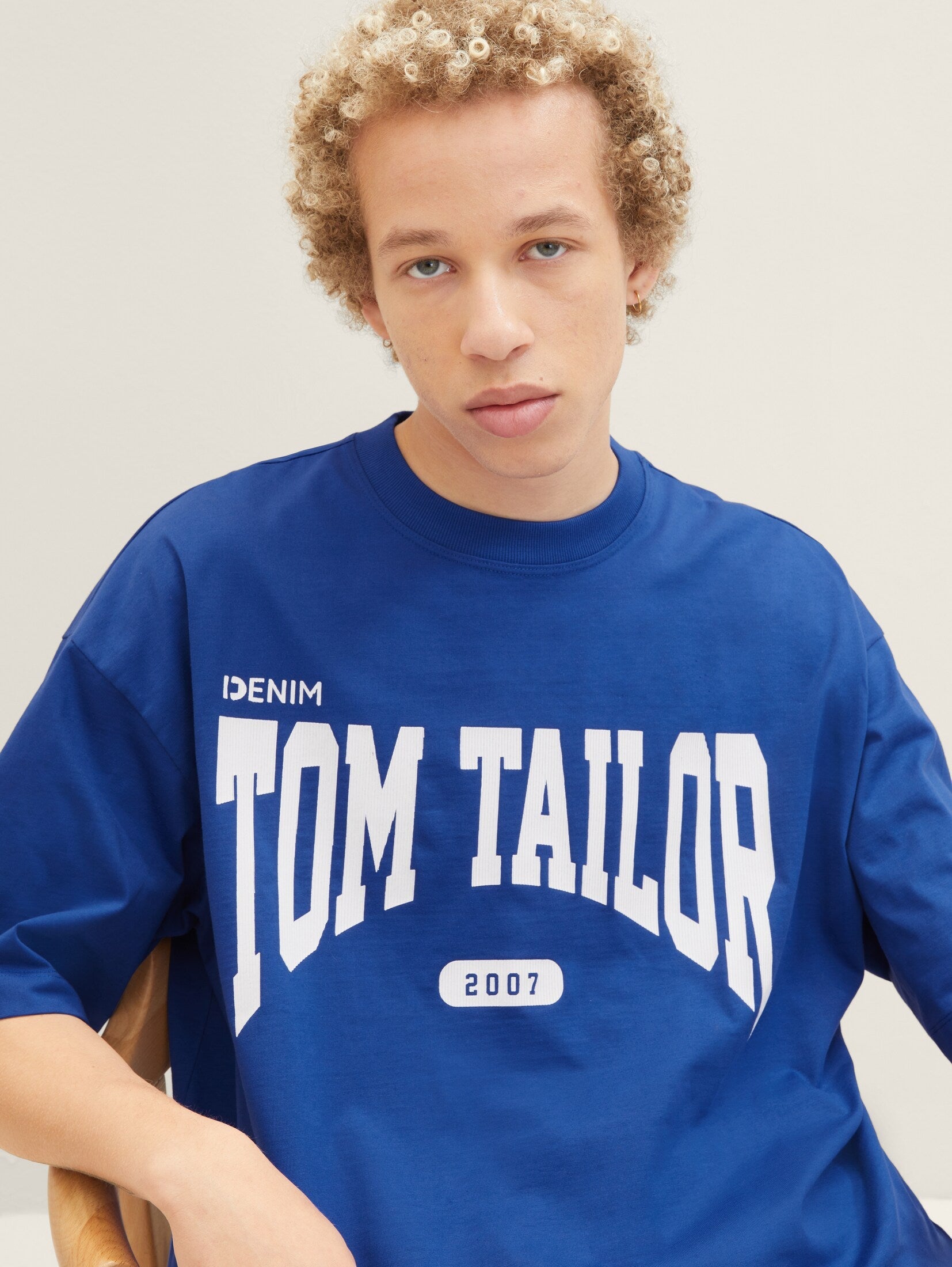 Tom Tailor Blue Oversized T-Shirt