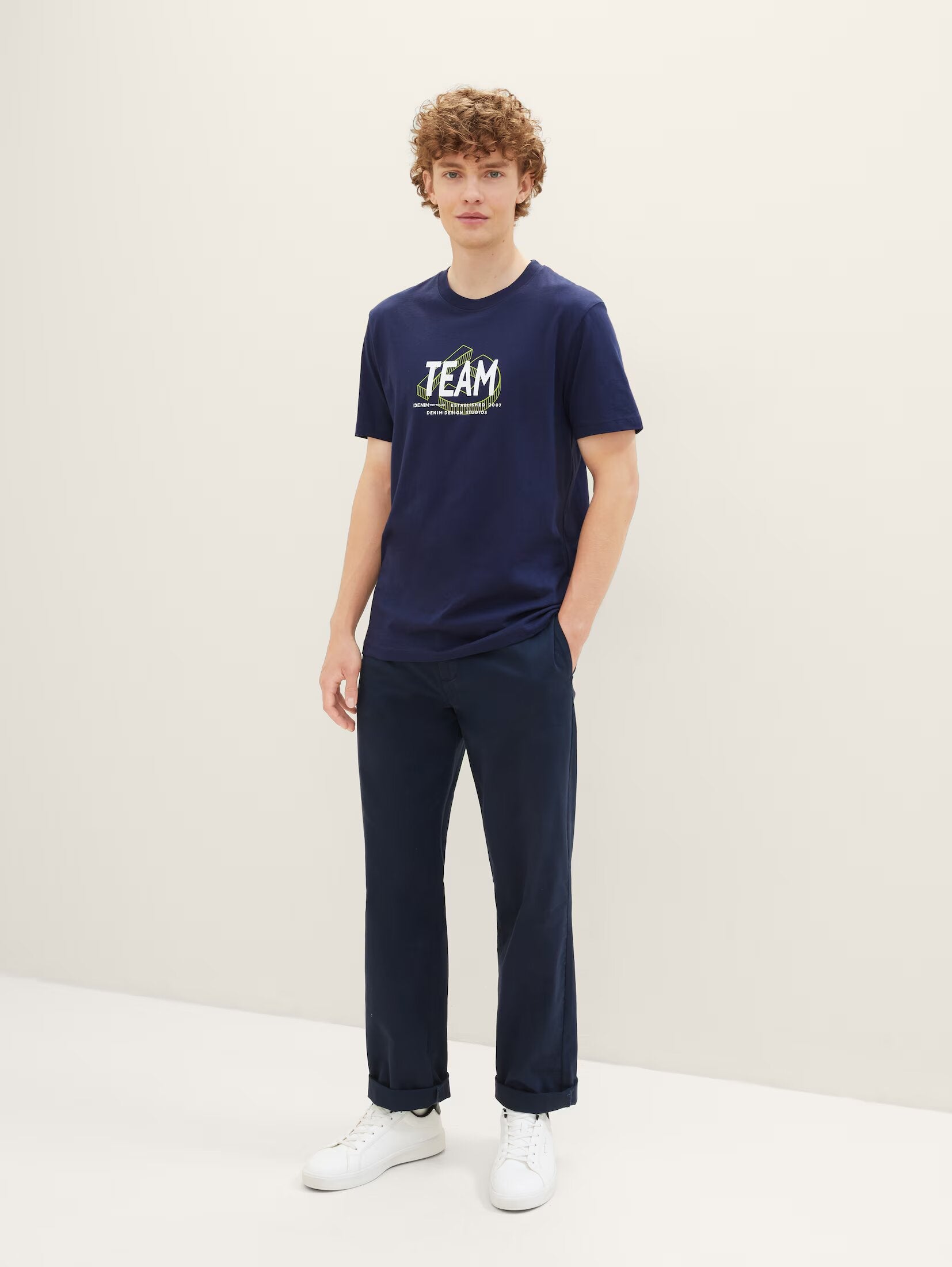 Tom Tailor Dark Blueberry T-shirt With Front Design