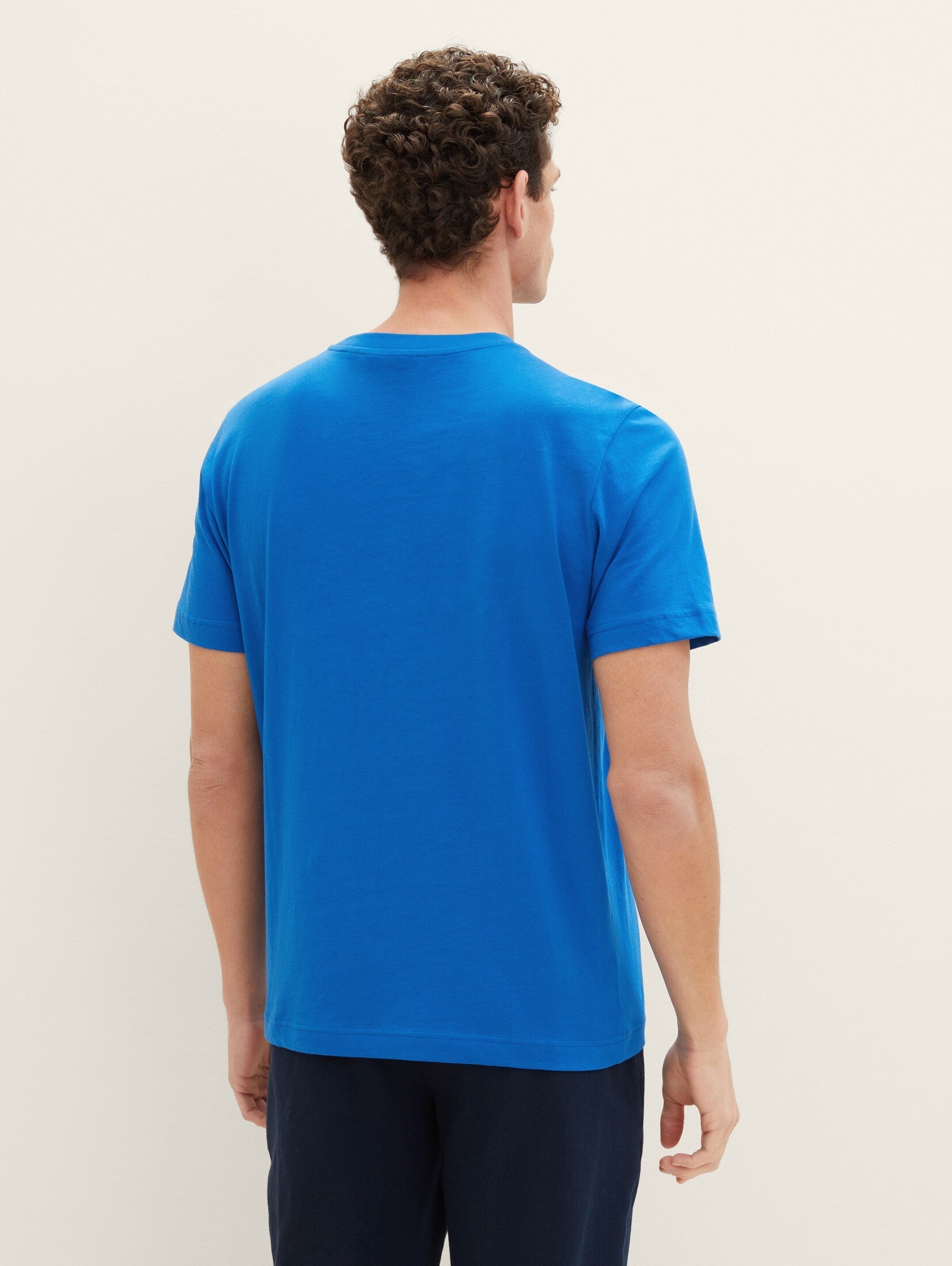 Sure Blue T-shirt with a Tom Tailor Logo Print