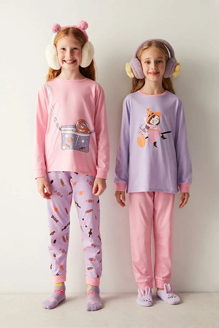 Penti Girls Sugar Printed 2in1 Pajama Set