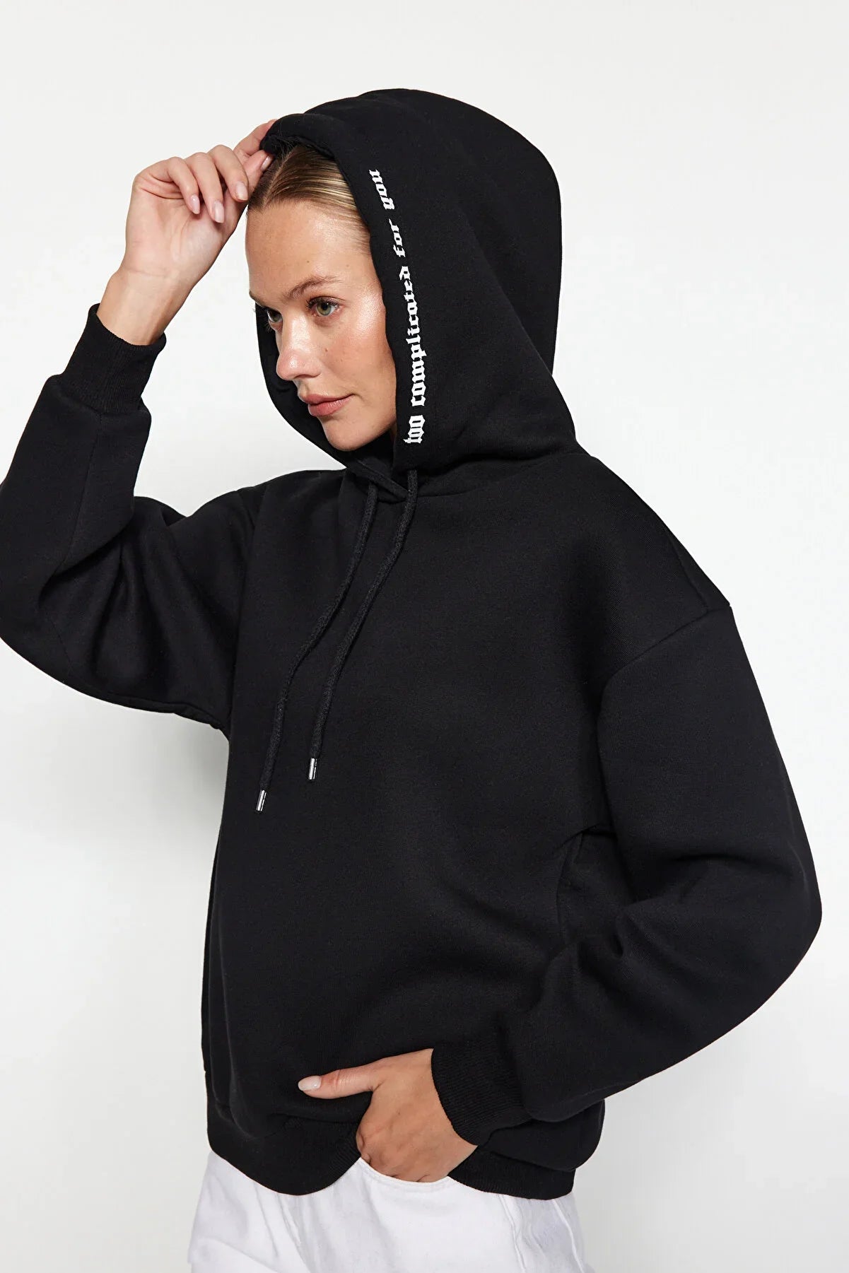 Nike Sportswear Essential Fleece Women's Black Sweatpants - Trendyol