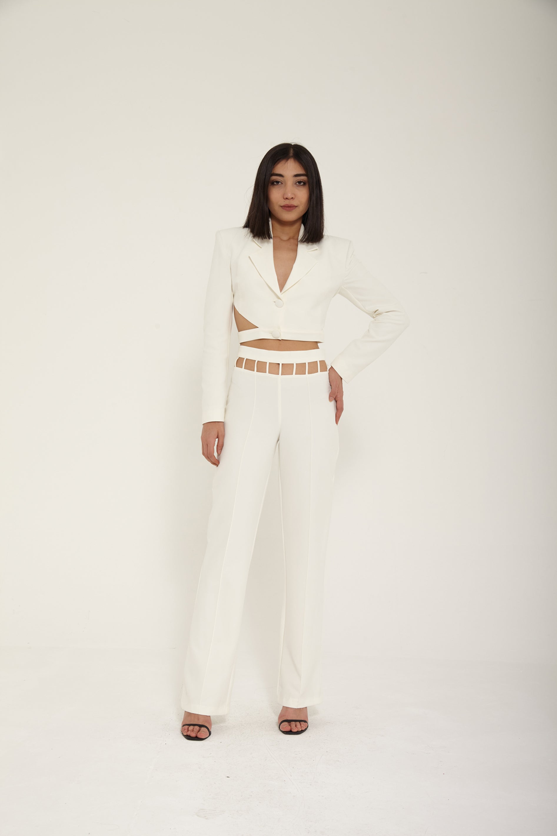 Women Off-White Classy Designed Blazer