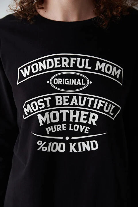 Penti Wonderful Mom Black Pajama Set