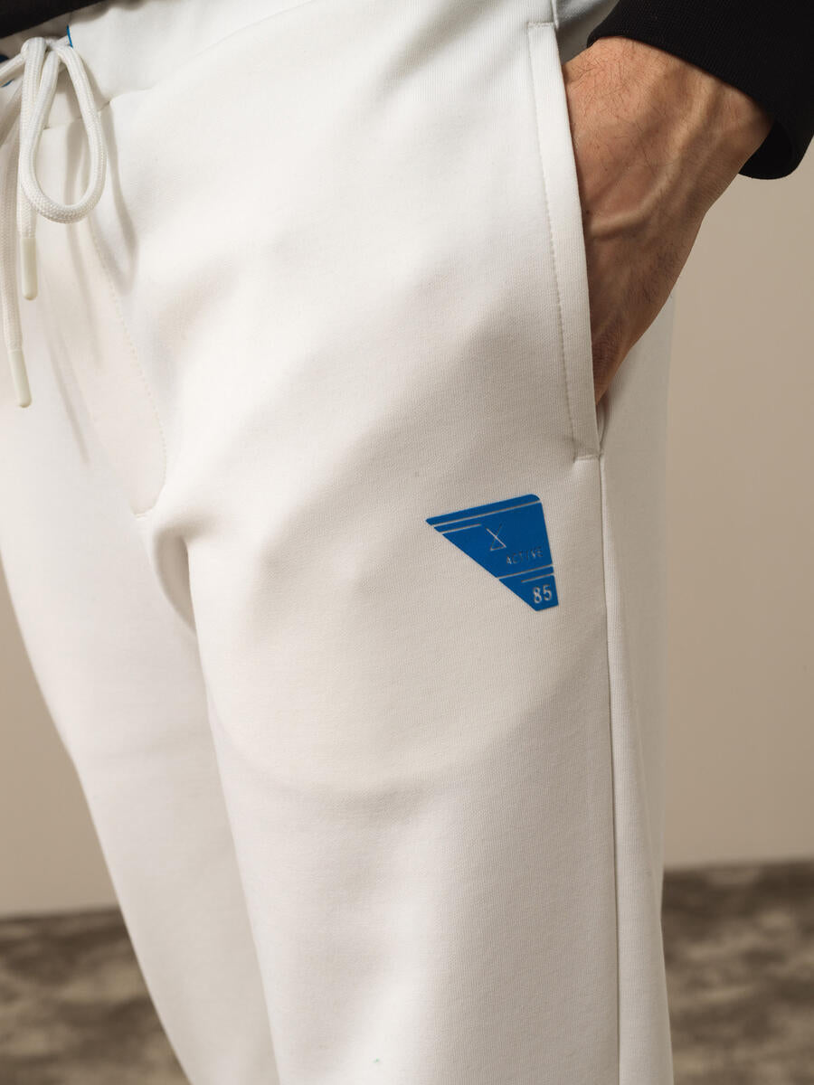 Men Basic Designed White Sweat Pants