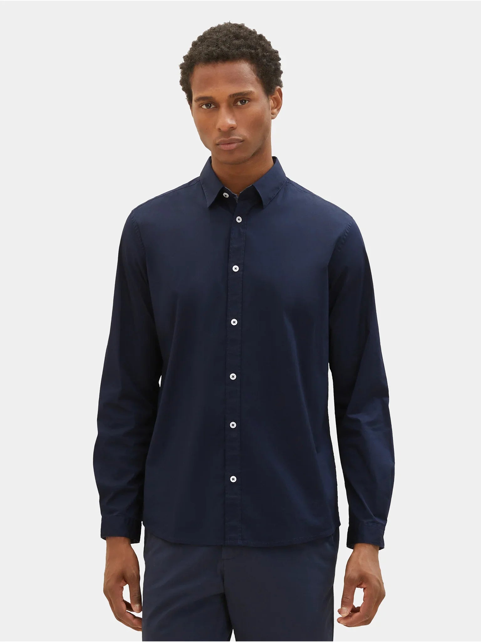 Tom Tailor Navy Kent Collar Shirt