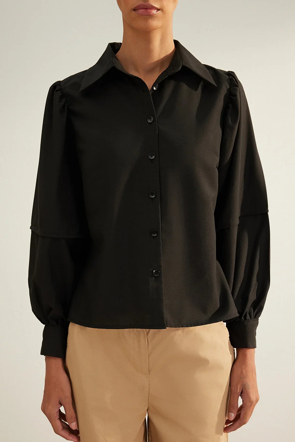 Trendyol Slim Fit Occasional Black Shirt