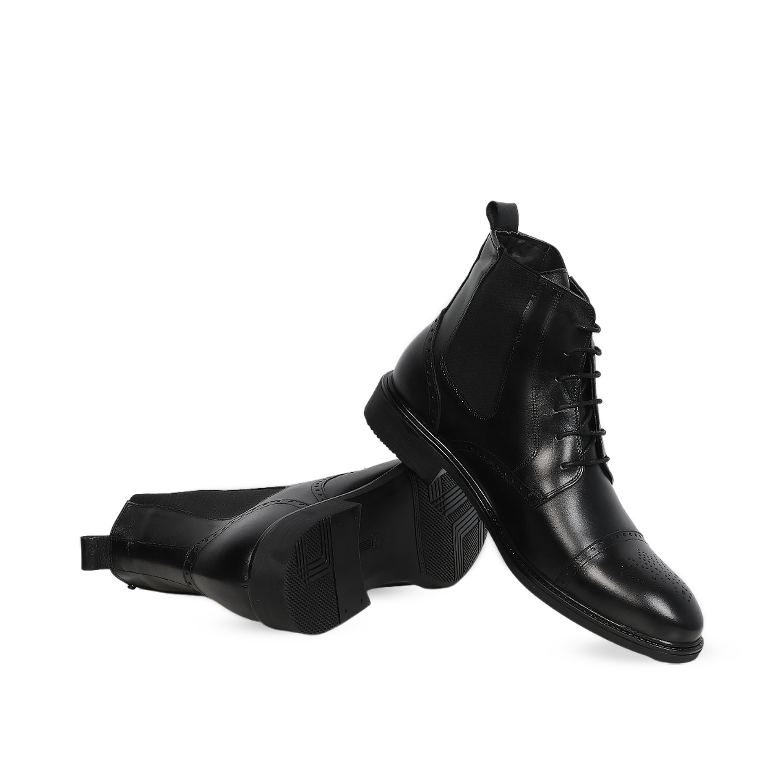 Moustache's High-End Designed Black Boots