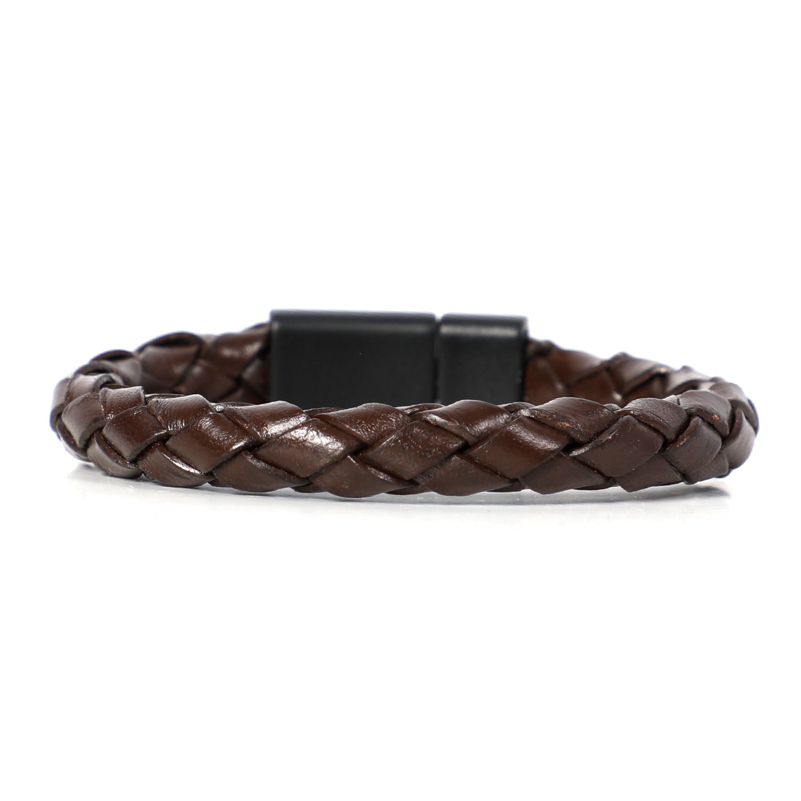 Men Brown Classy Leather Bracelet