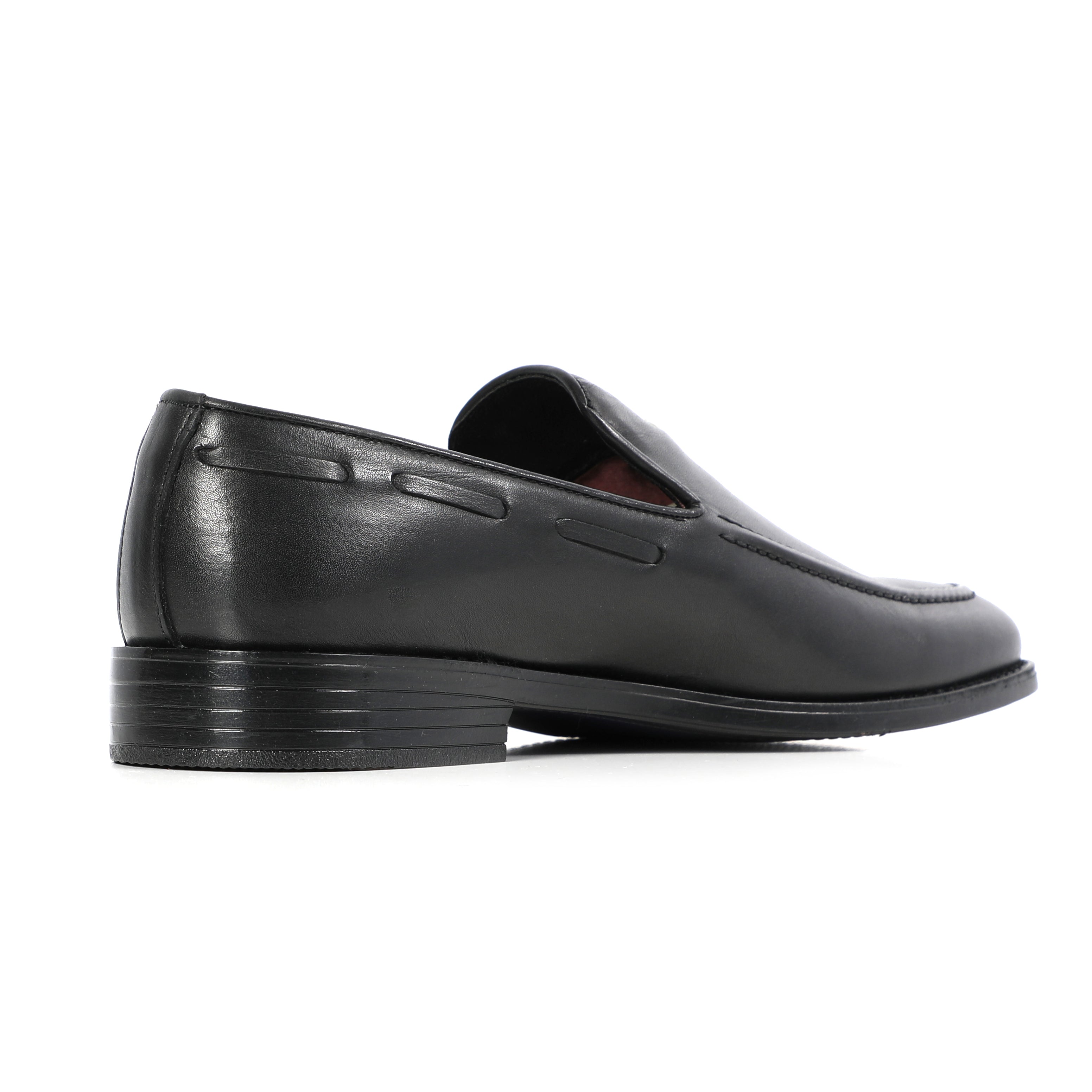 Classic Glossy Moccasin Shoes With Design On Top