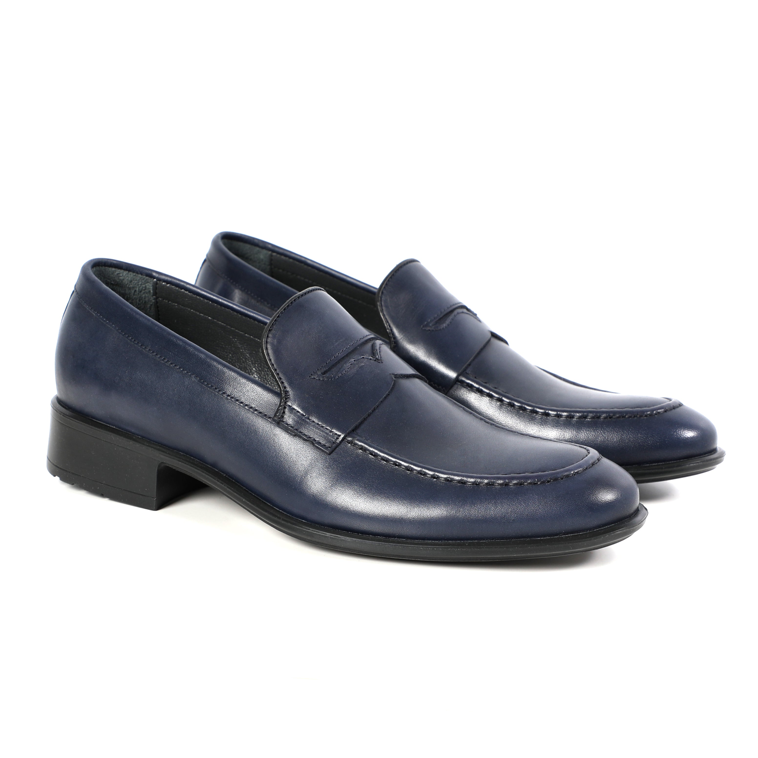 Dark Navy Blue Classic Glossy Shoes