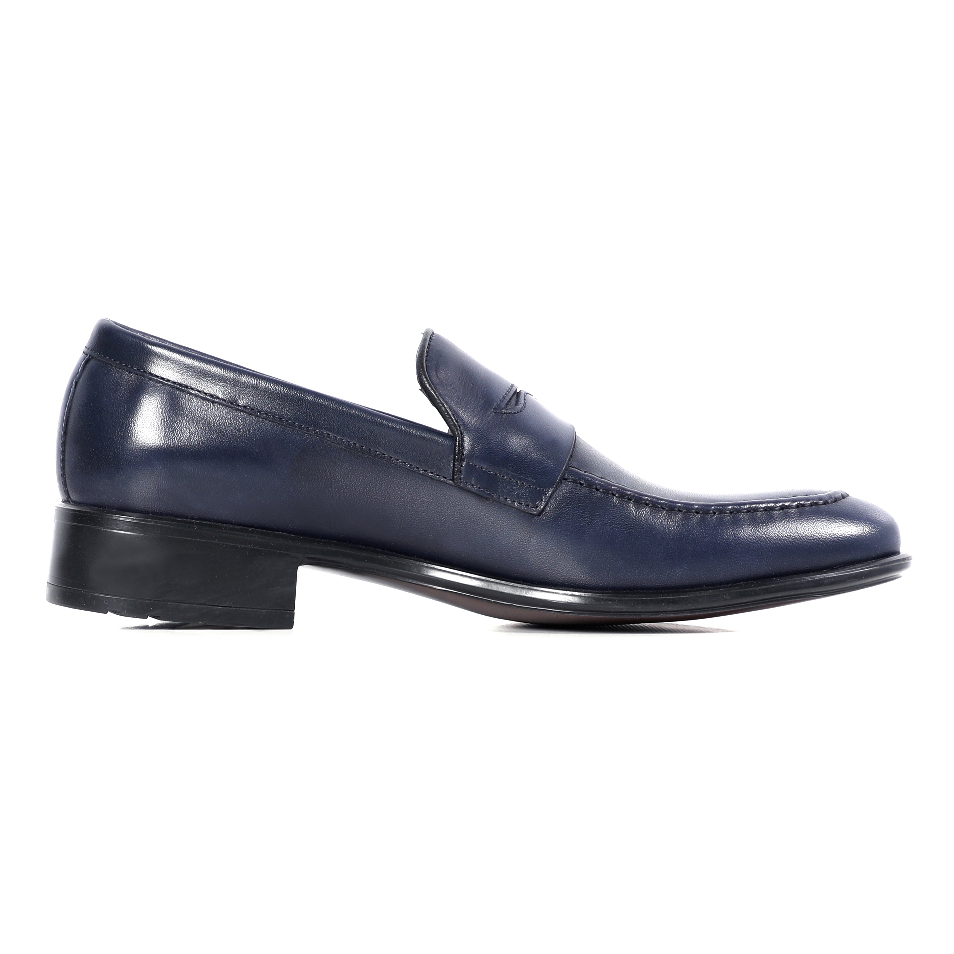 Dark Navy Blue Classic Glossy Shoes