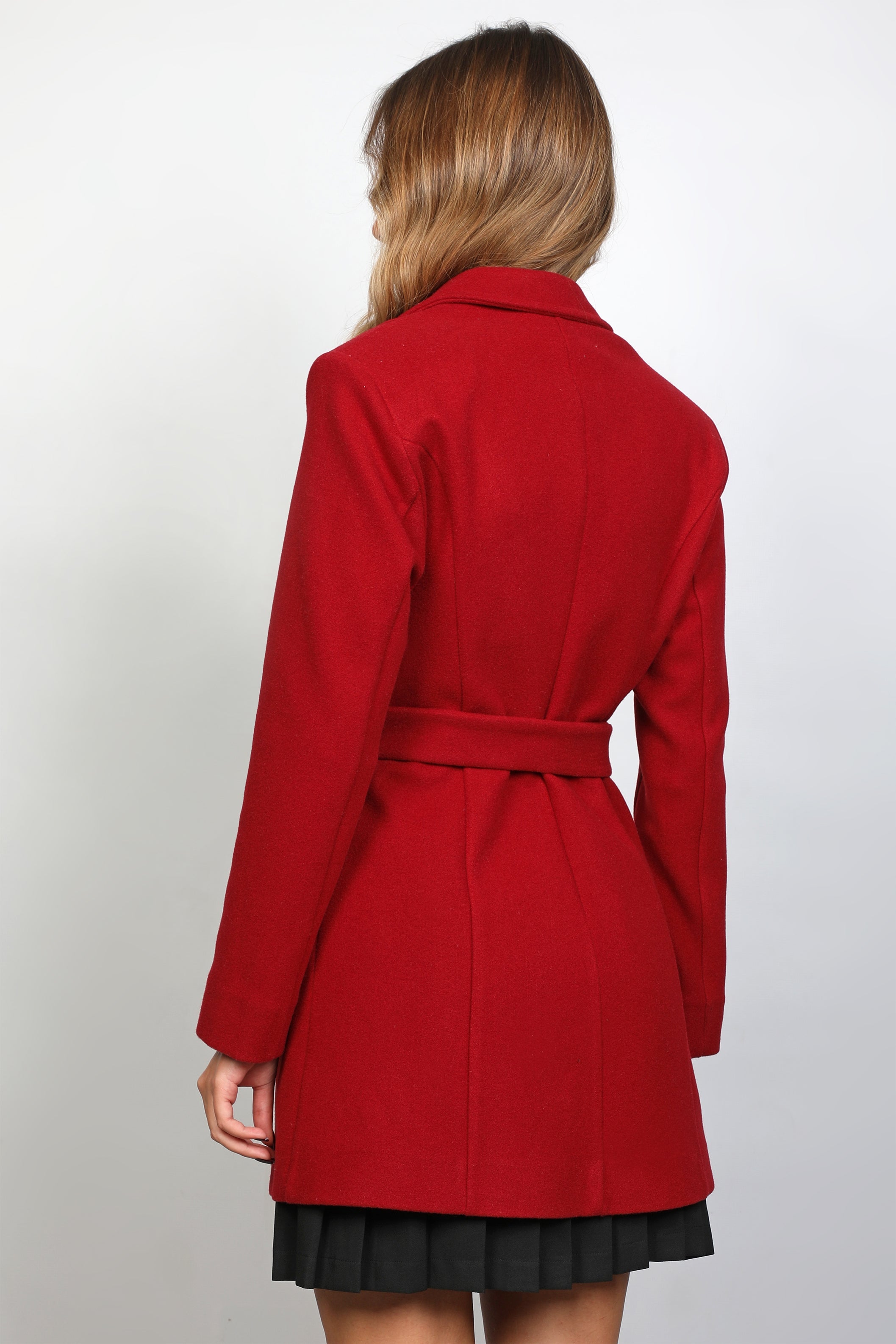 Classy Women Red Coat