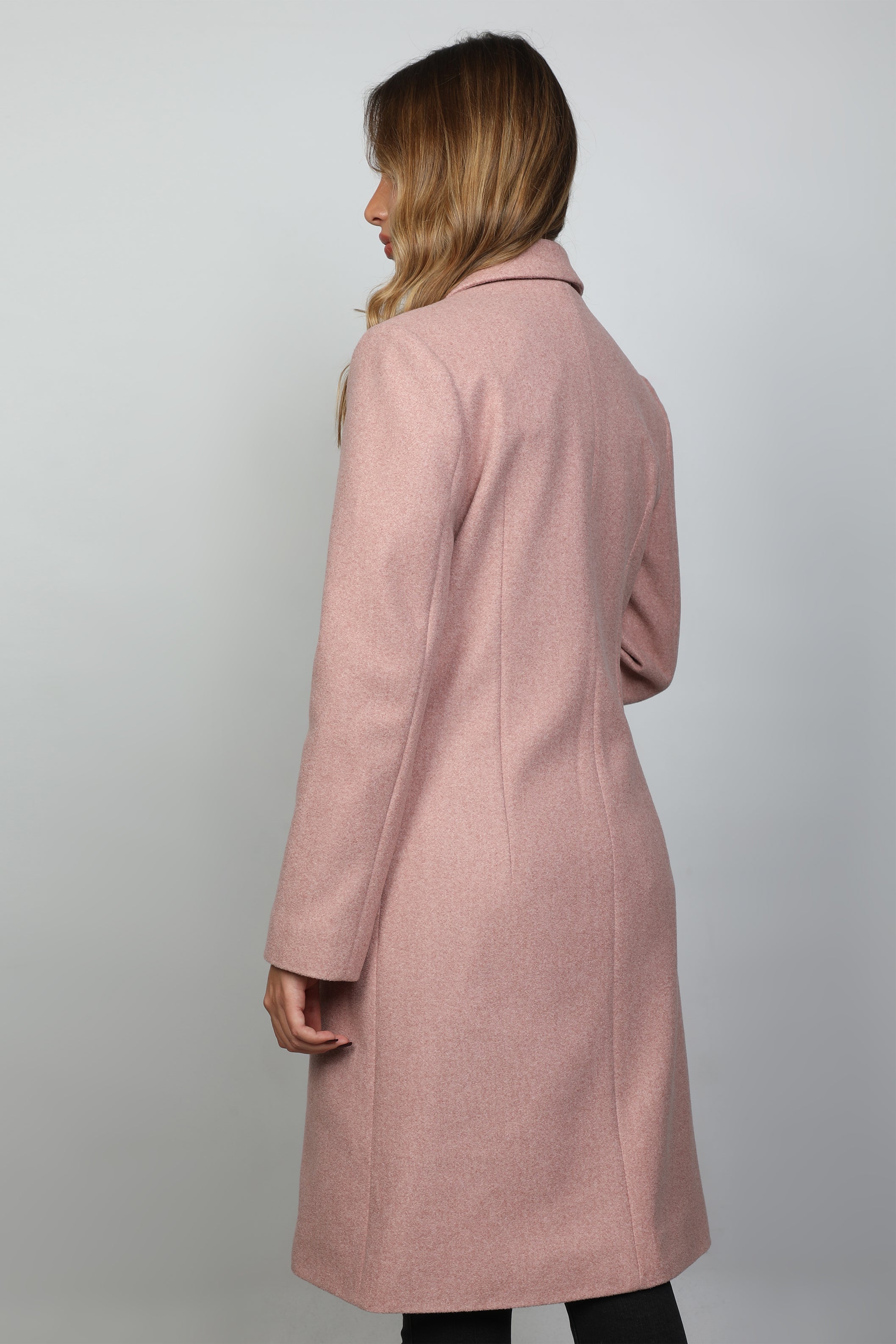 Women Classic Pink Coat