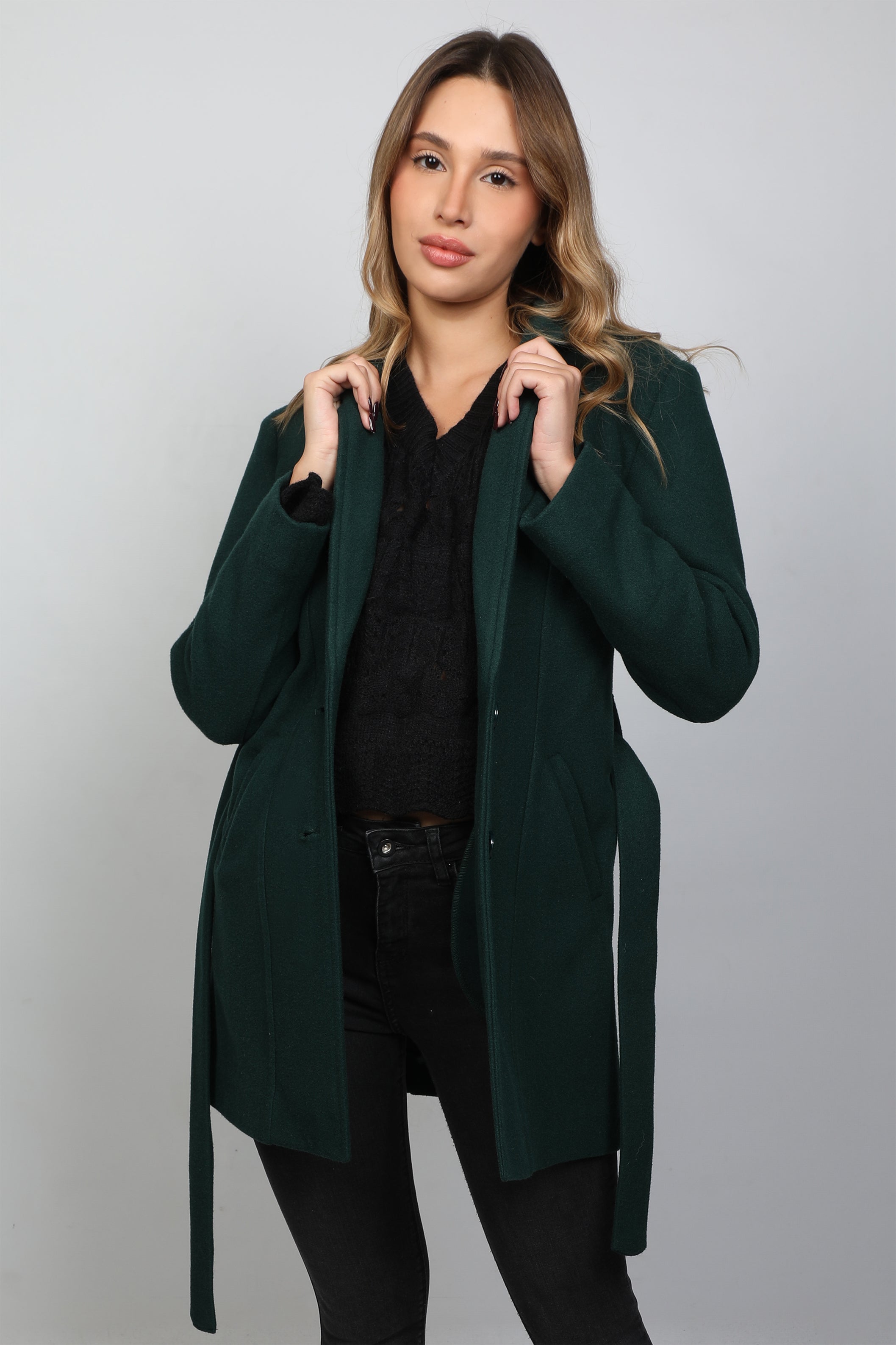 Classy Women Green Coat