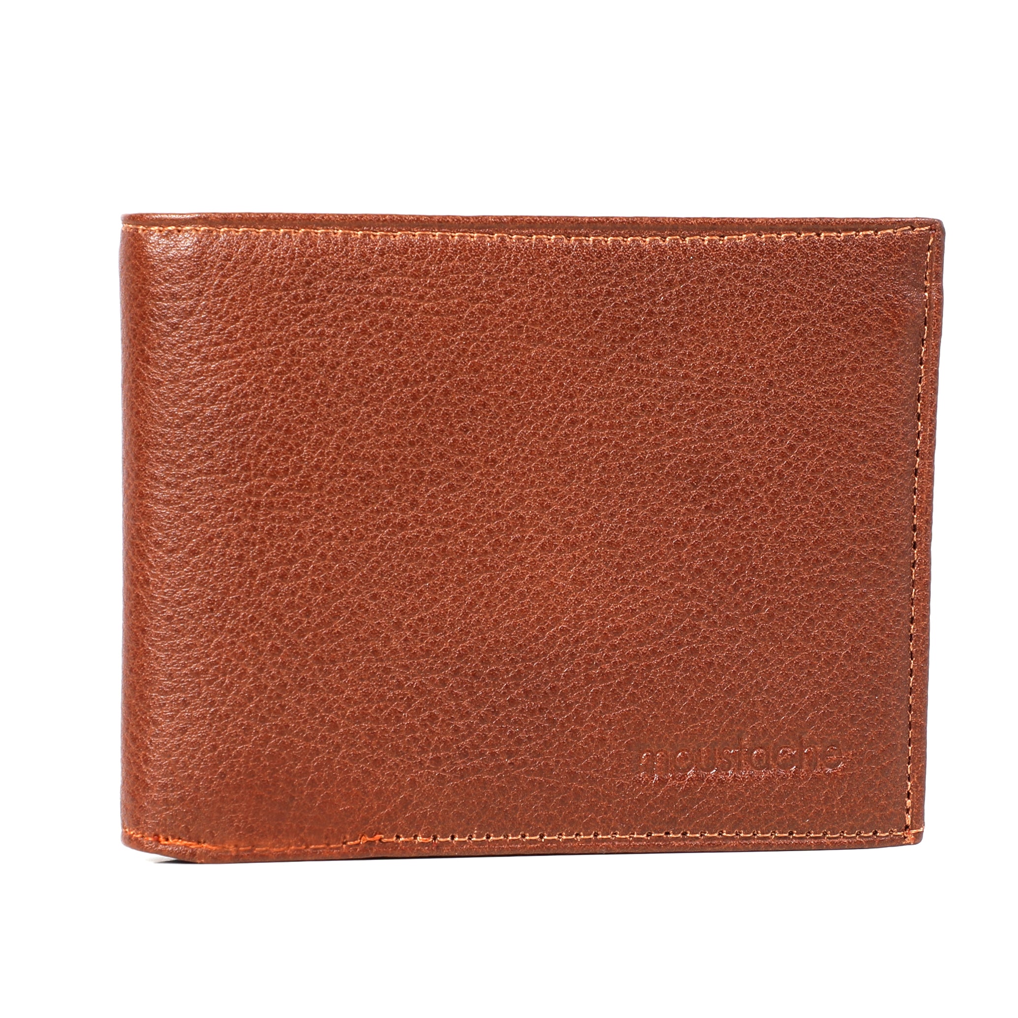 Moustache Genuine Leather Light Brown Wallet