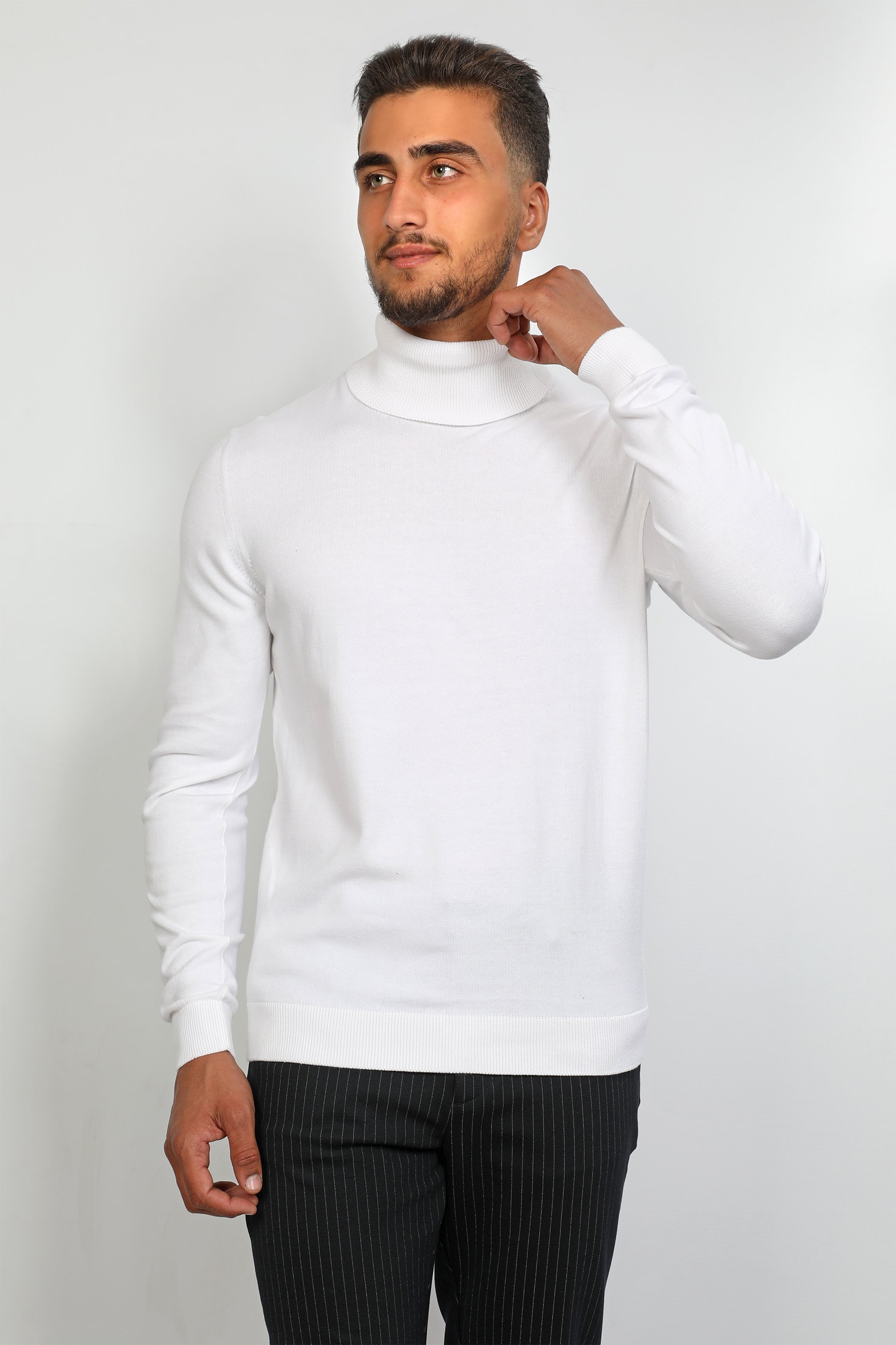 Folded hotsell neck sweater