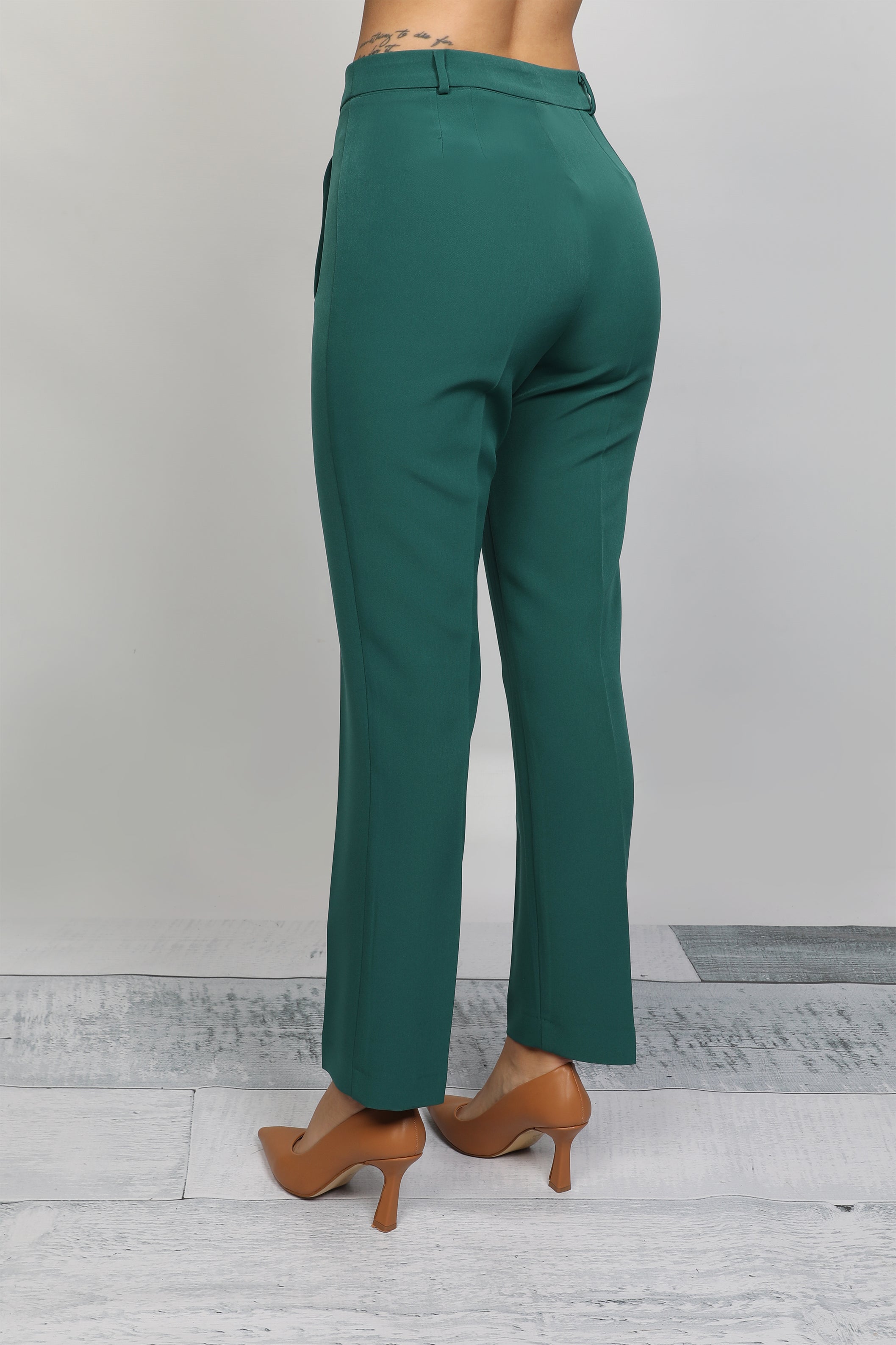 Women Classic dark Green Pants