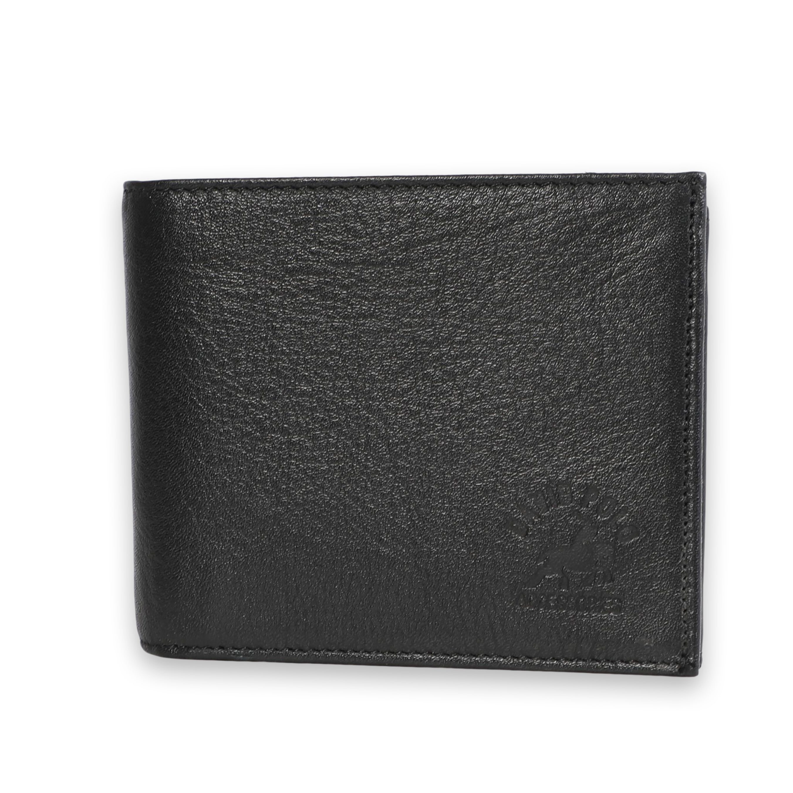 Men Black Wallet With Several Layers Design