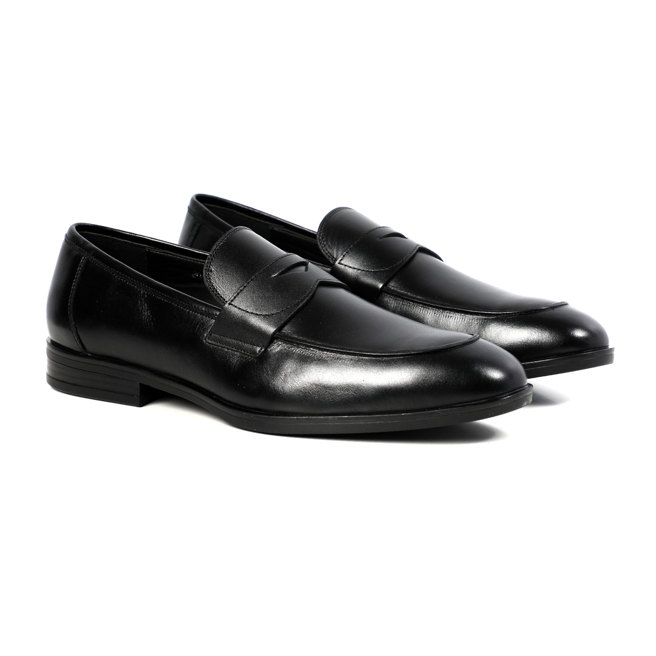 Men Black Classic Shoes With Unique Design