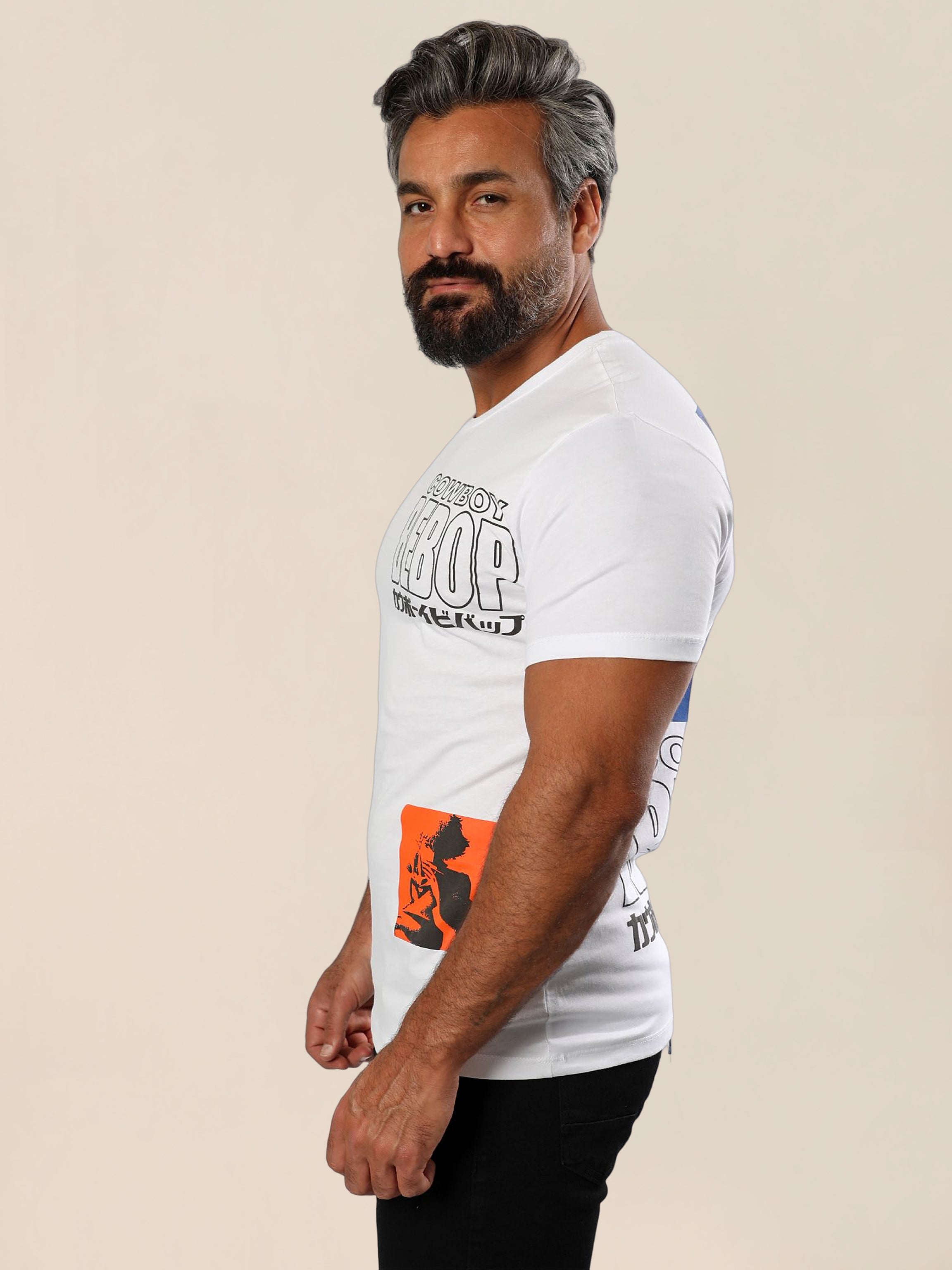 Men Slim Fit T-shirt With Fully Printed Design