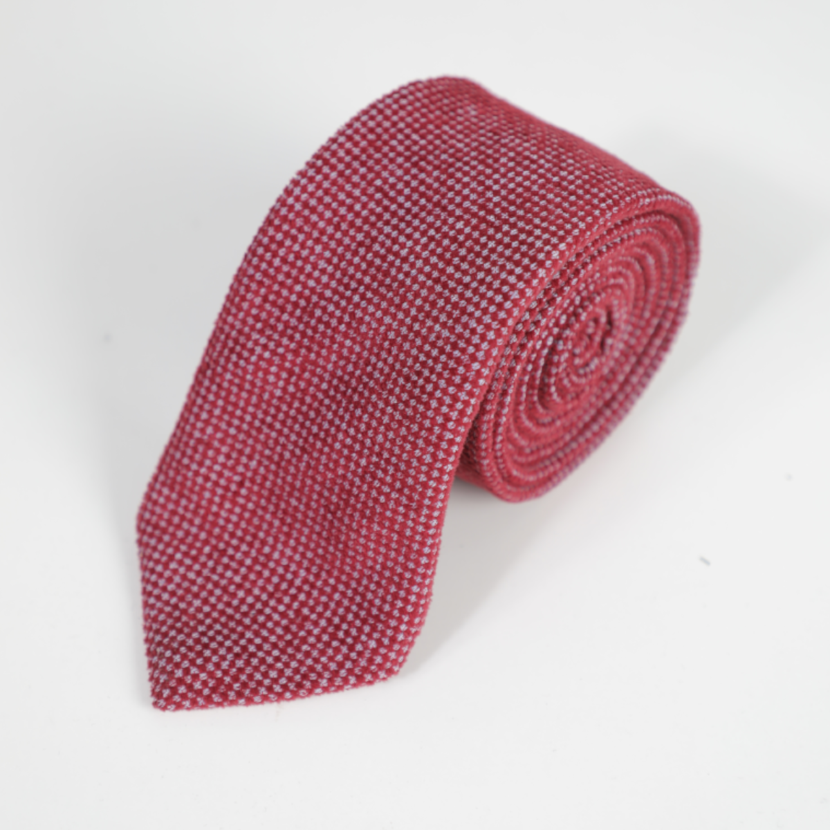 Texutred Red Classic Tie